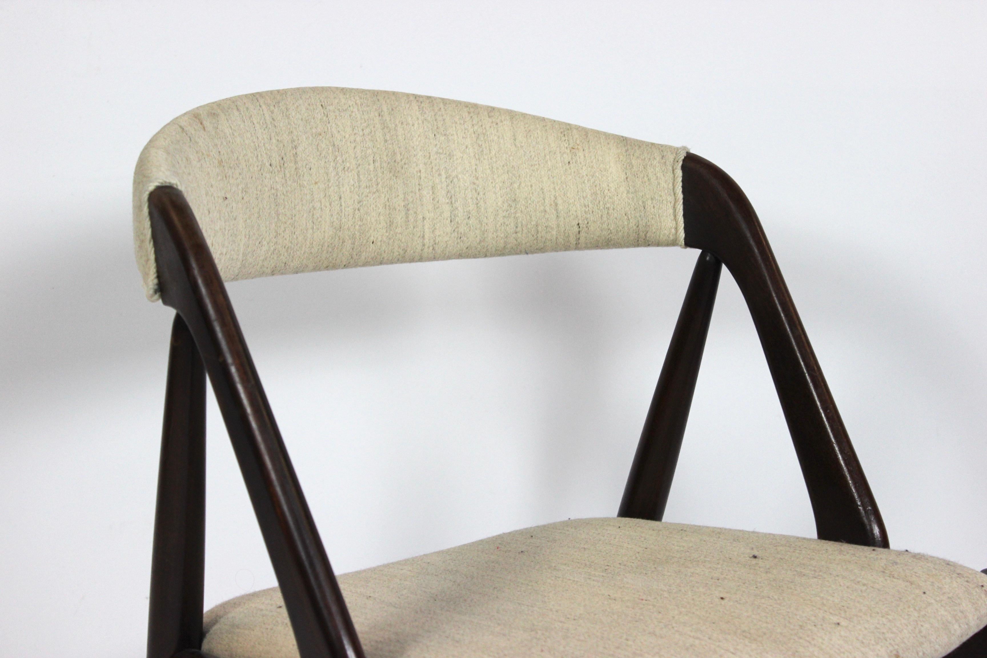 Set of 6 Dining Chairs, Model 31, by Kai Kristiansen and Schou Andersen, 1960s In Good Condition In Lejre, DK