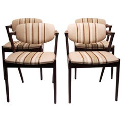 Set of 6 Dining Chairs, Model 42, by Kai Kristiansen and Schou Andersen, 1960s