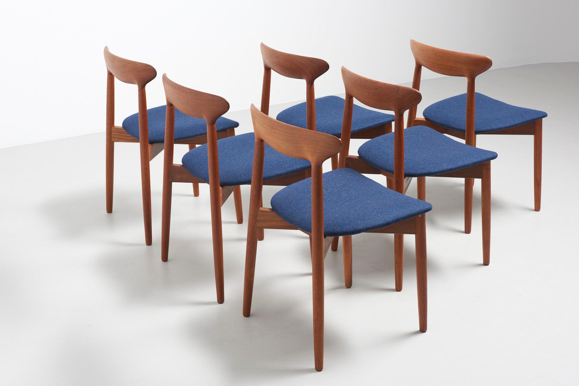 Set of 6 Dinning Chairs by Harry Østergaard 5
