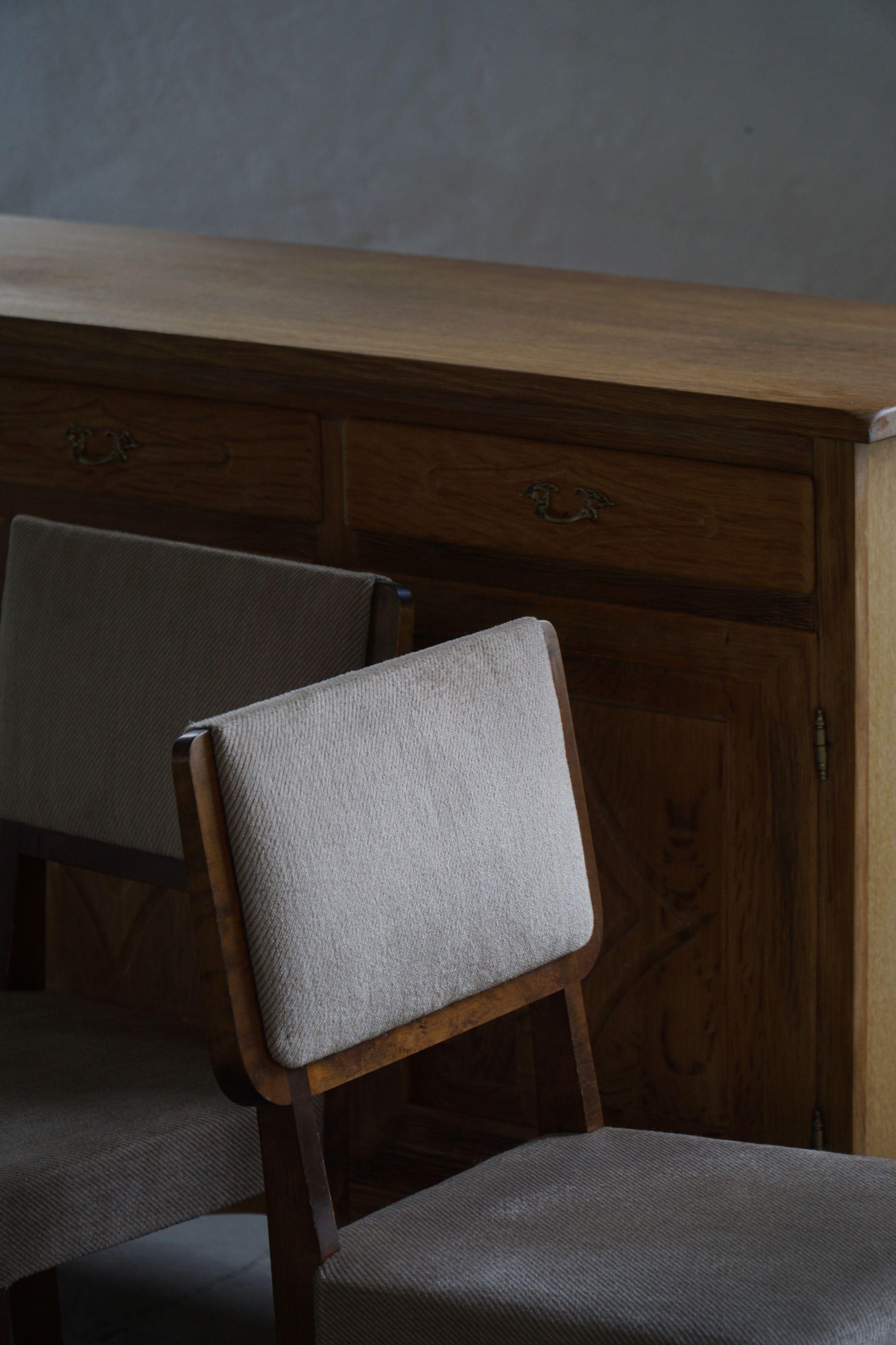 Set di 6 sedie finlandesi di metà secolo nello stile di Alvar Aalto, anni '50 in vendita 4