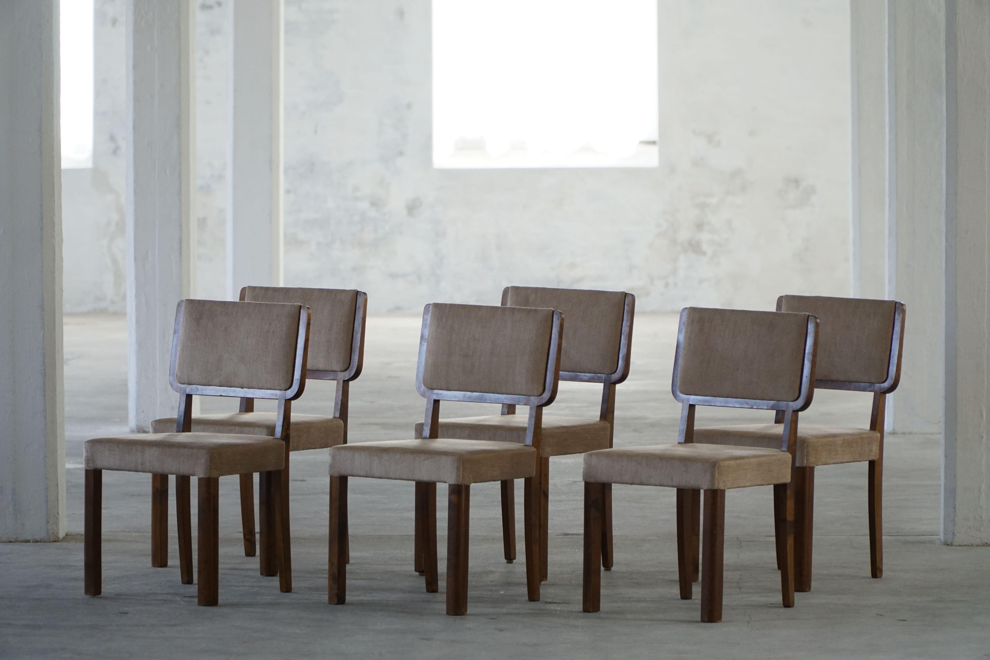 Set di 6 sedie finlandesi di metà secolo nello stile di Alvar Aalto, anni '50 in vendita 7