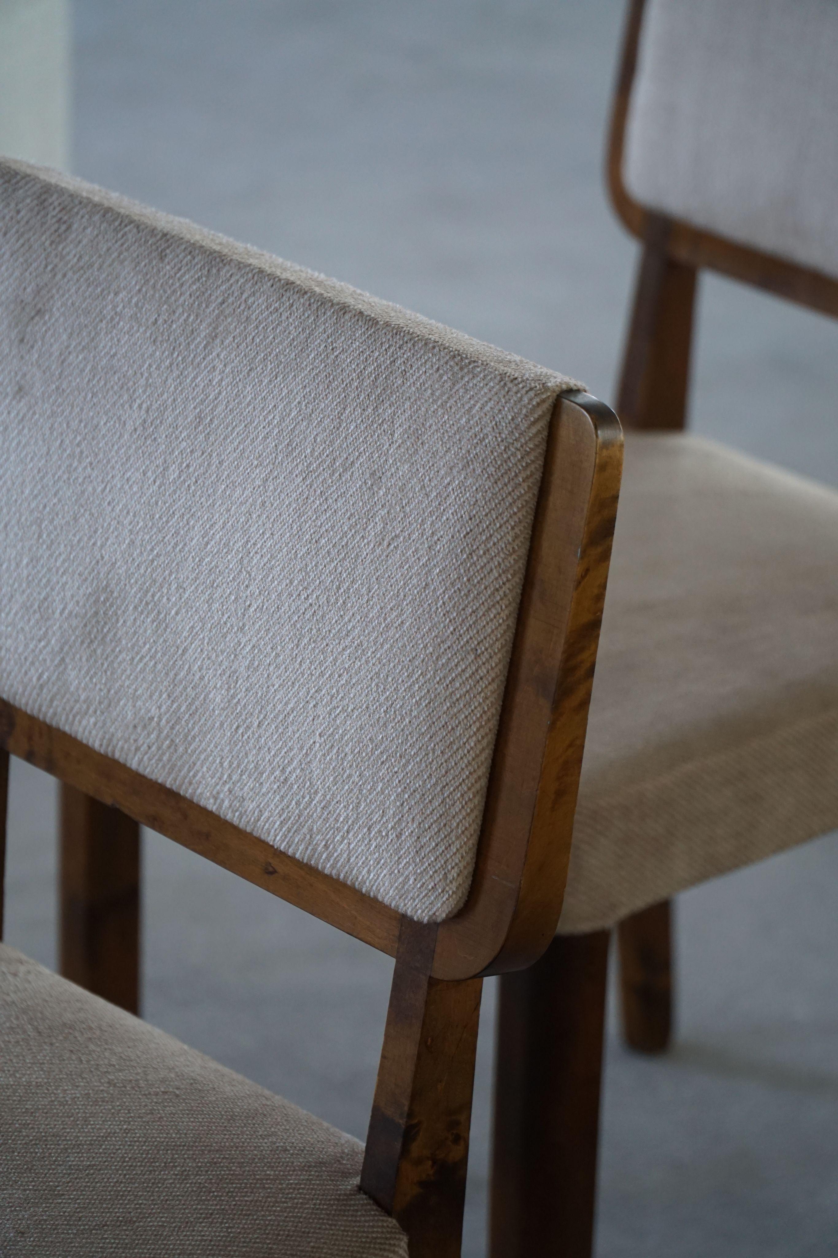 Set di 6 sedie finlandesi di metà secolo nello stile di Alvar Aalto, anni '50 in vendita 10