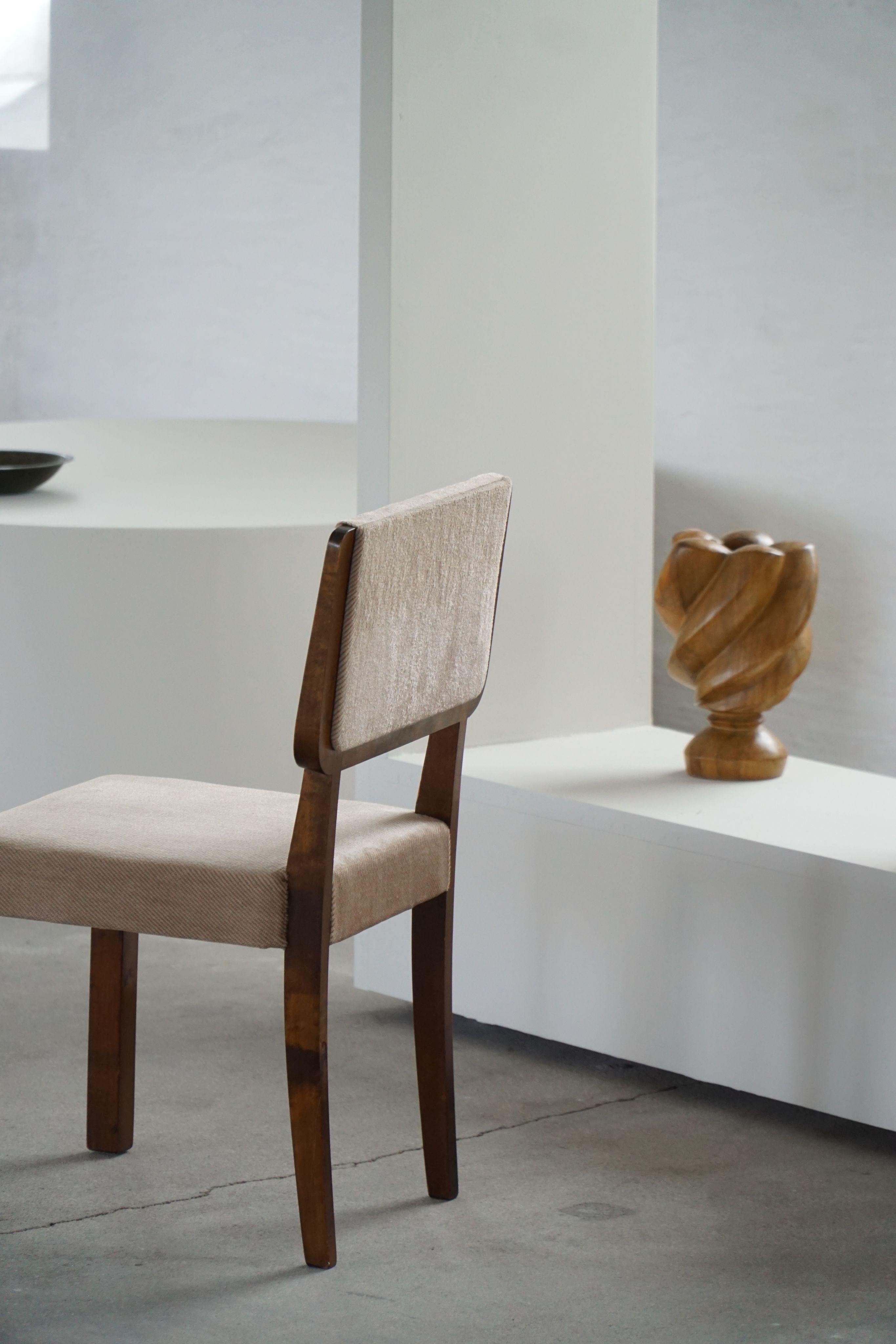 Scandinavo moderno Set di 6 sedie finlandesi di metà secolo nello stile di Alvar Aalto, anni '50 in vendita