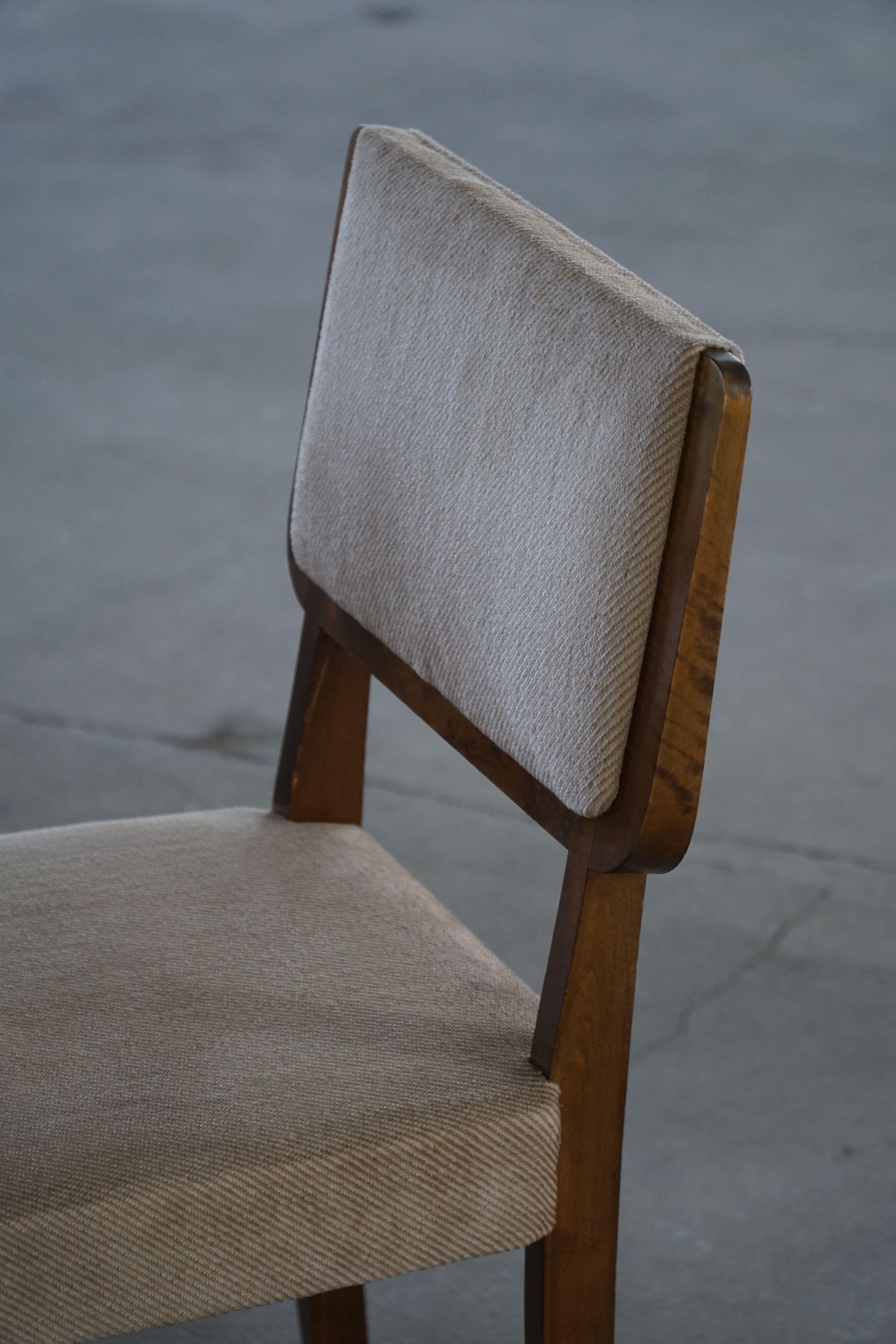 Set di 6 sedie finlandesi di metà secolo nello stile di Alvar Aalto, anni '50 In condizioni buone in vendita a Odense, DK