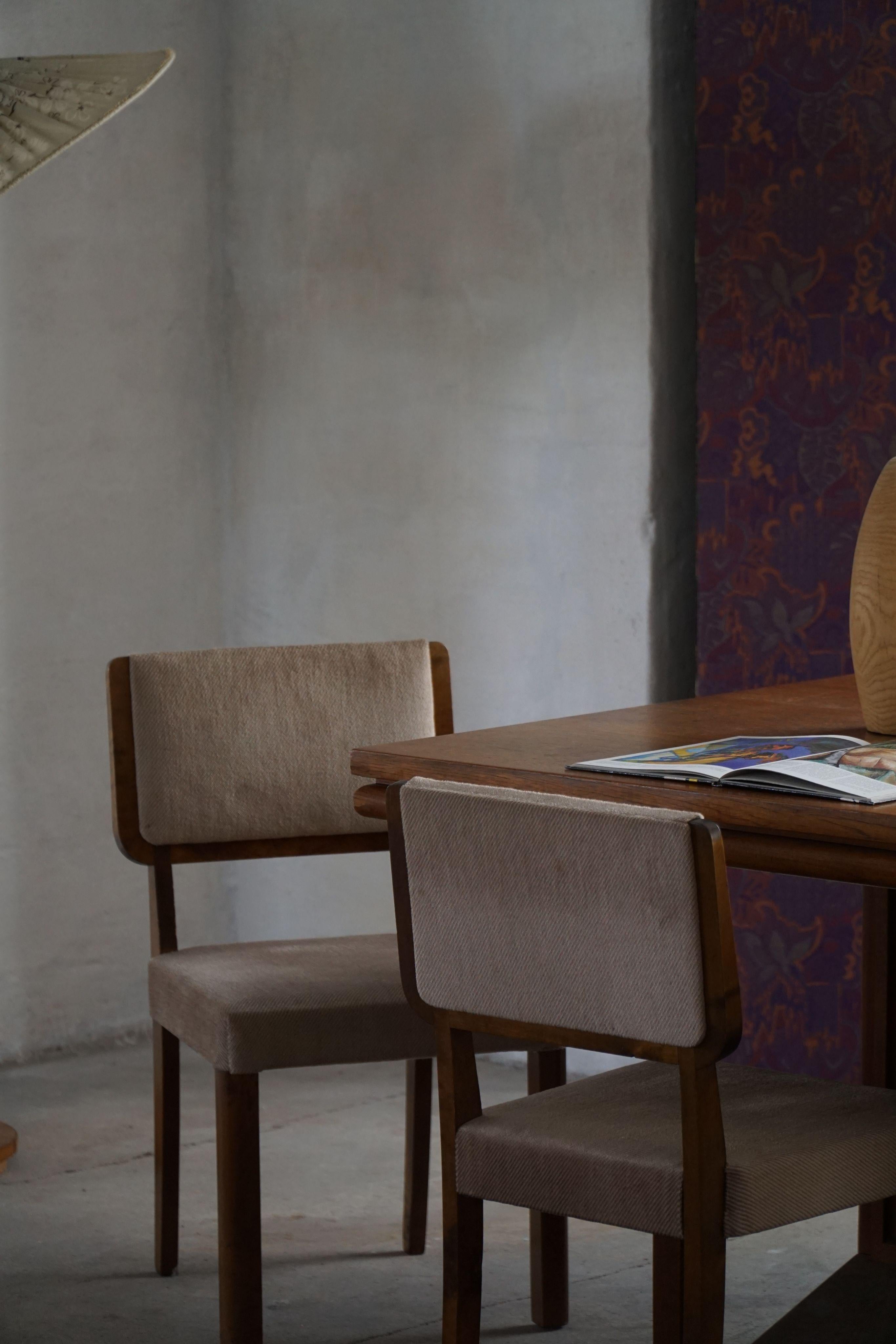 Set di 6 sedie finlandesi di metà secolo nello stile di Alvar Aalto, anni '50 in vendita 2