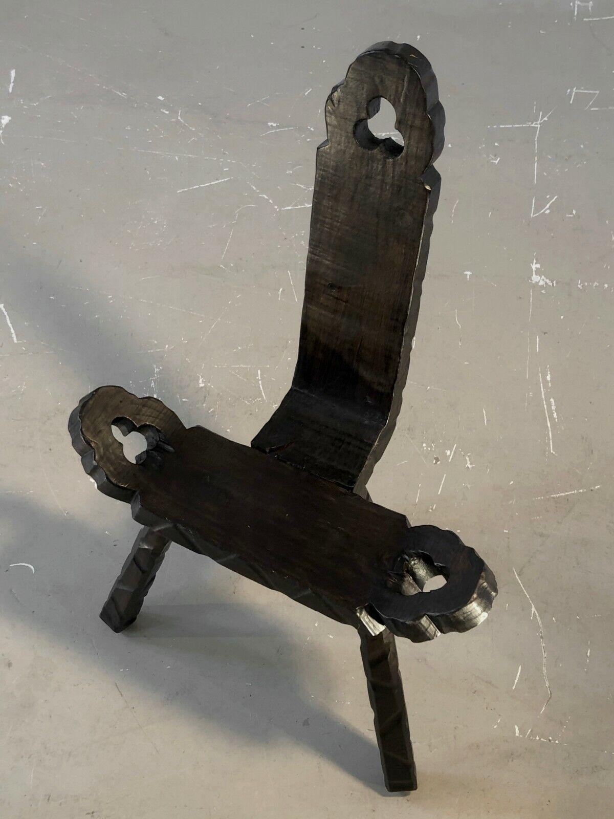 Satz von 6 handgefertigten BRUTALIST-Stühlen RUSTIC MID-CENTURY-MODERN, Frankreich 1960 im Angebot 4