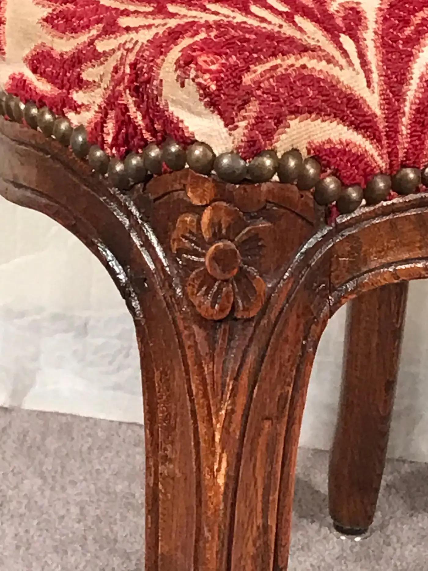 A set of 6 French Baroque Chairs, 18th century For Sale 3