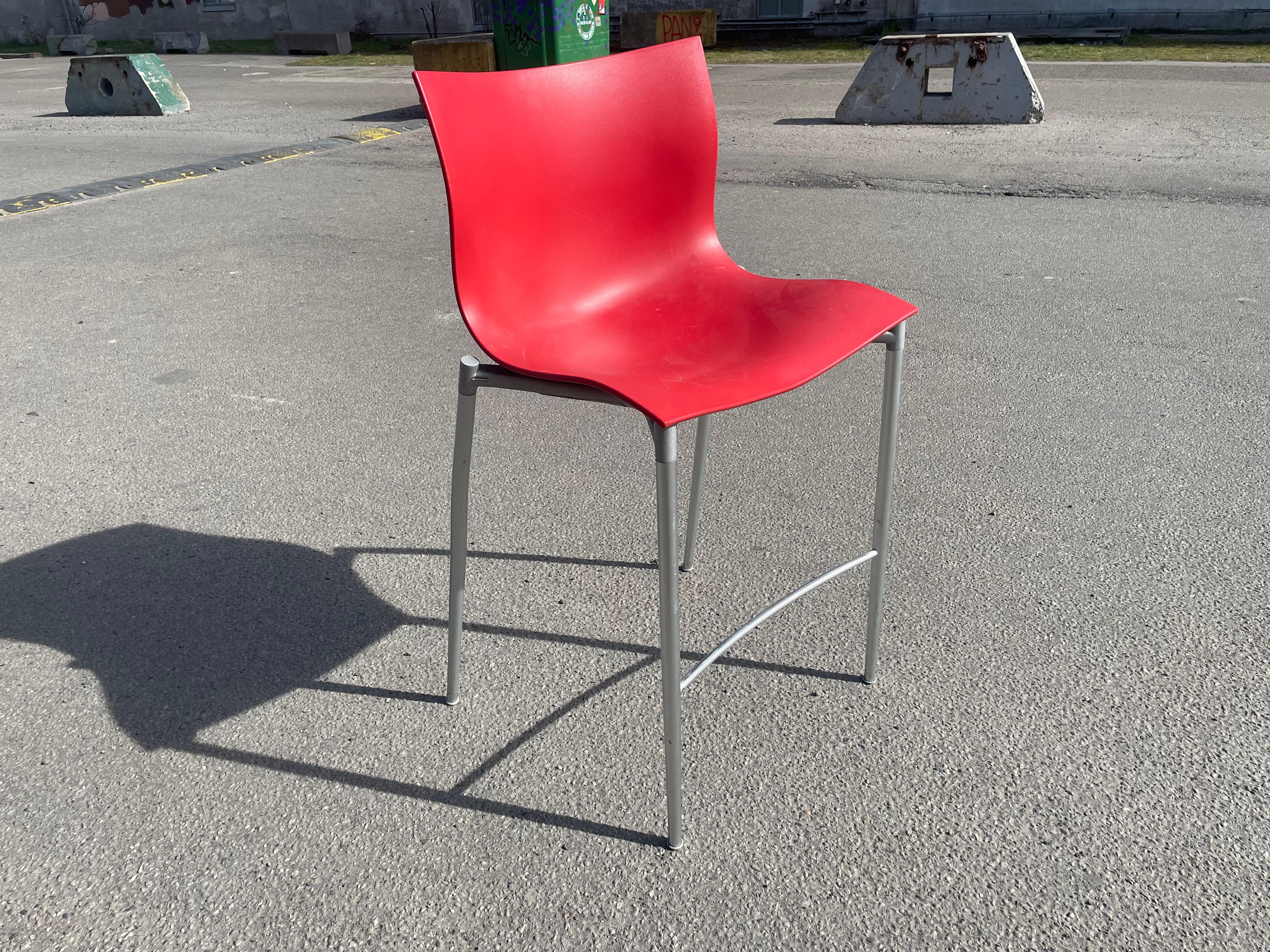 A set of 6 Italian Philippe Starck stackable barstools from 1999, Outdoor/Indoor For Sale 6
