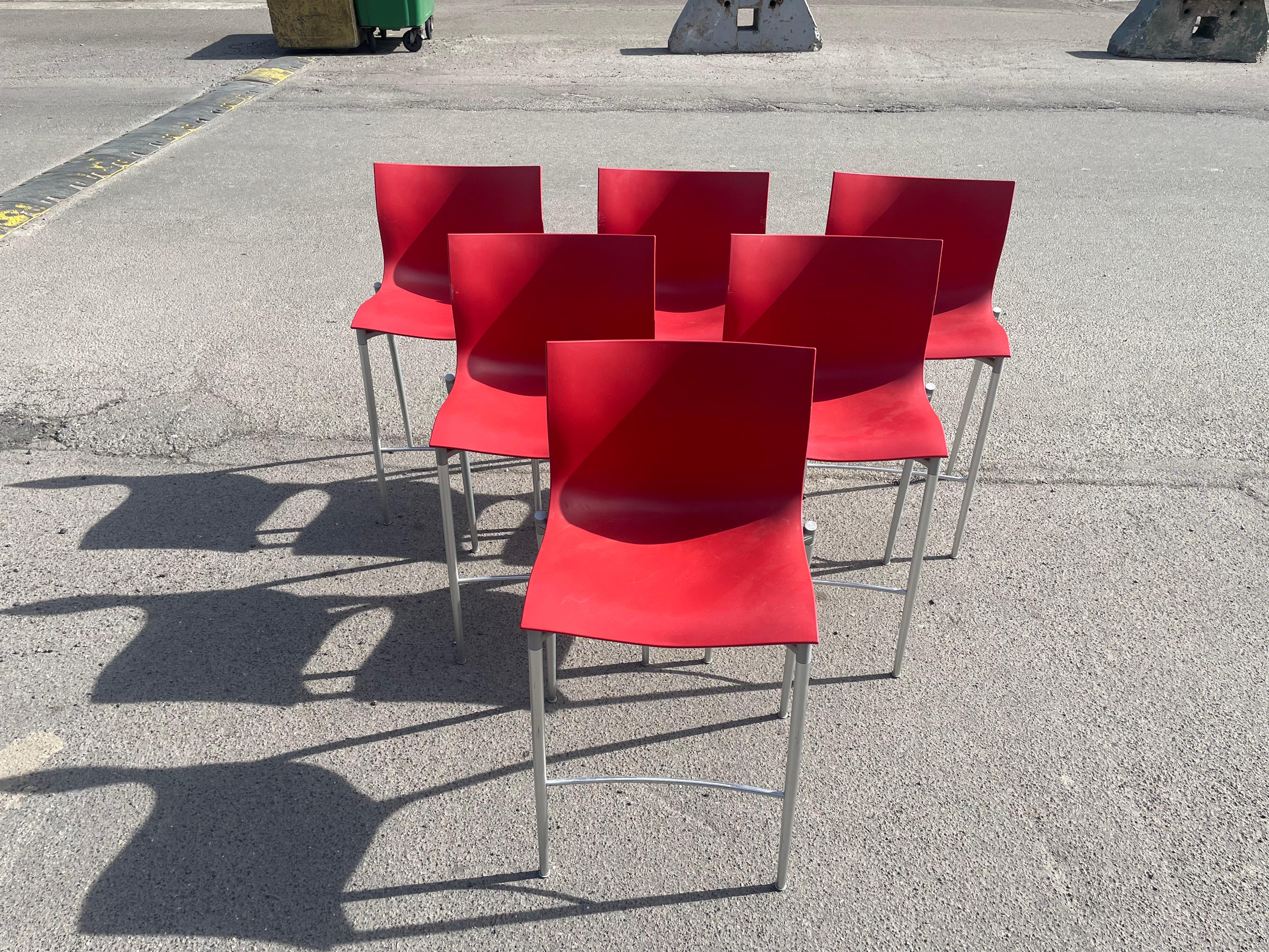 A set of 6 Italian Philippe Starck stackable barstools from 1999, Outdoor/Indoor For Sale 1