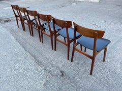 Set of 6 Midcentury Danish Chairs in Teak by Schiønning & Elgaard, 1960s
