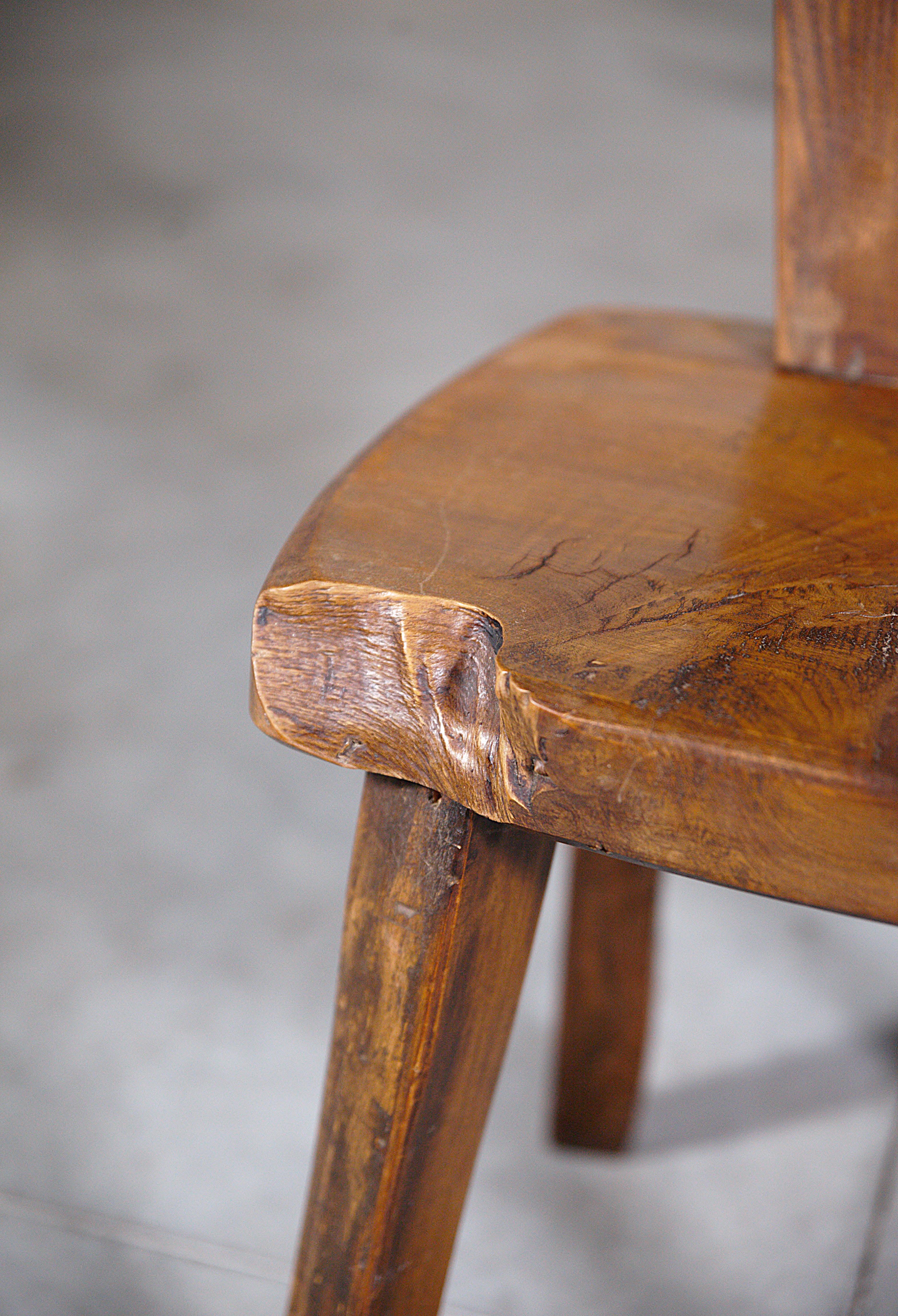 A Set of 6 Mountain Dining Chairs by Aranjou France 1970's For Sale 10