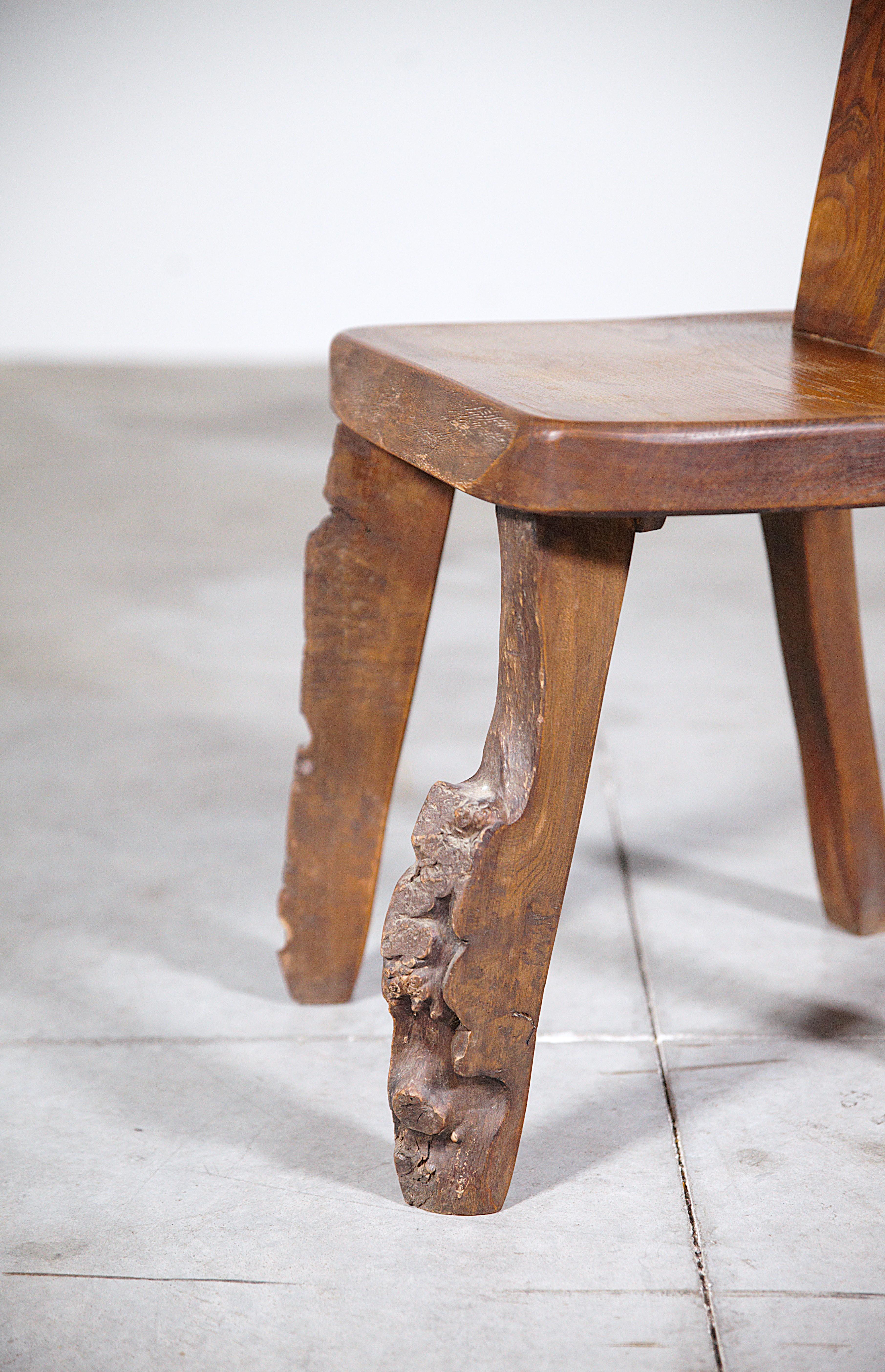 A Set of 6 Mountain Dining Chairs by Aranjou France 1970's For Sale 11
