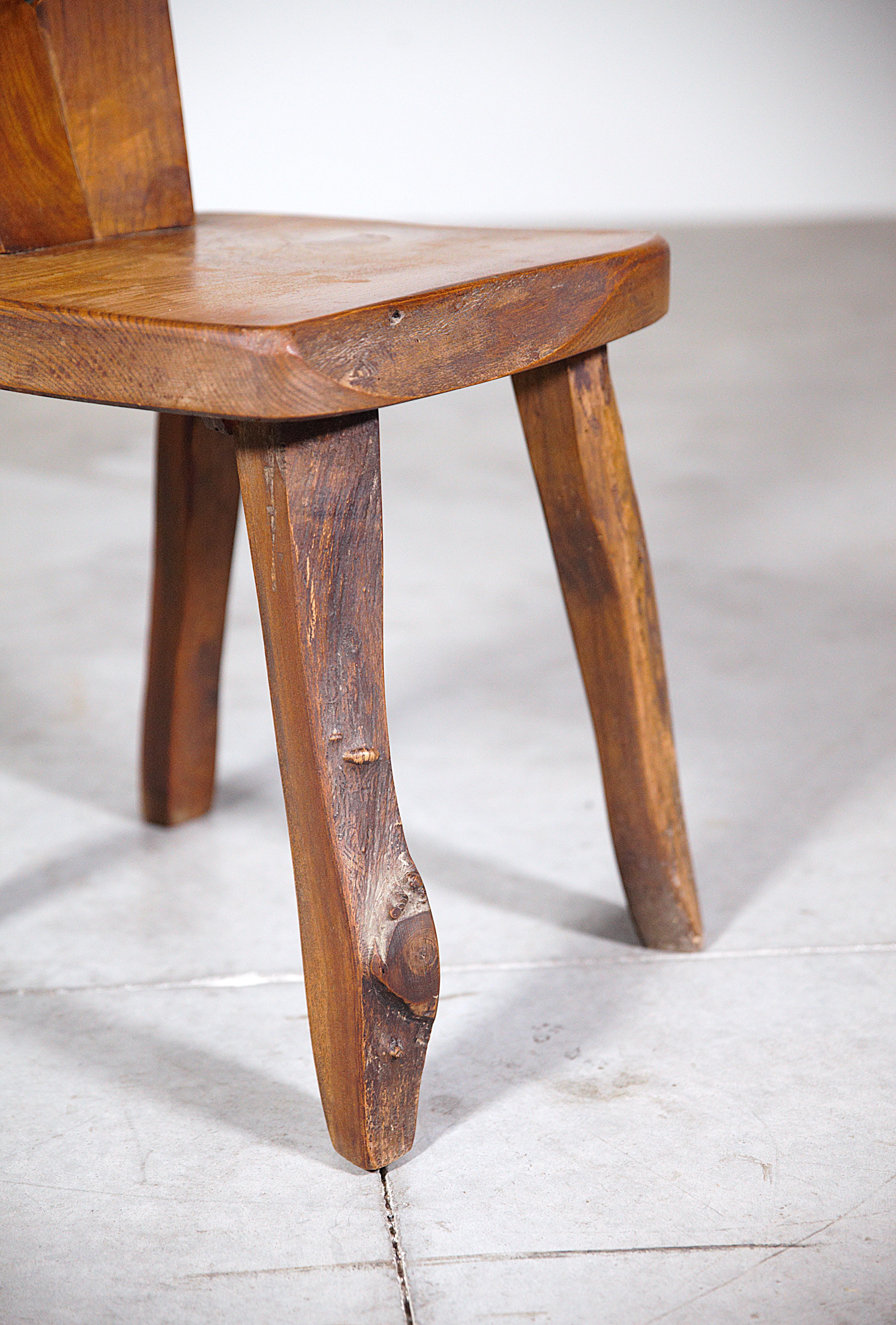 A Set of 6 Mountain Dining Chairs by Aranjou France 1970's For Sale 12