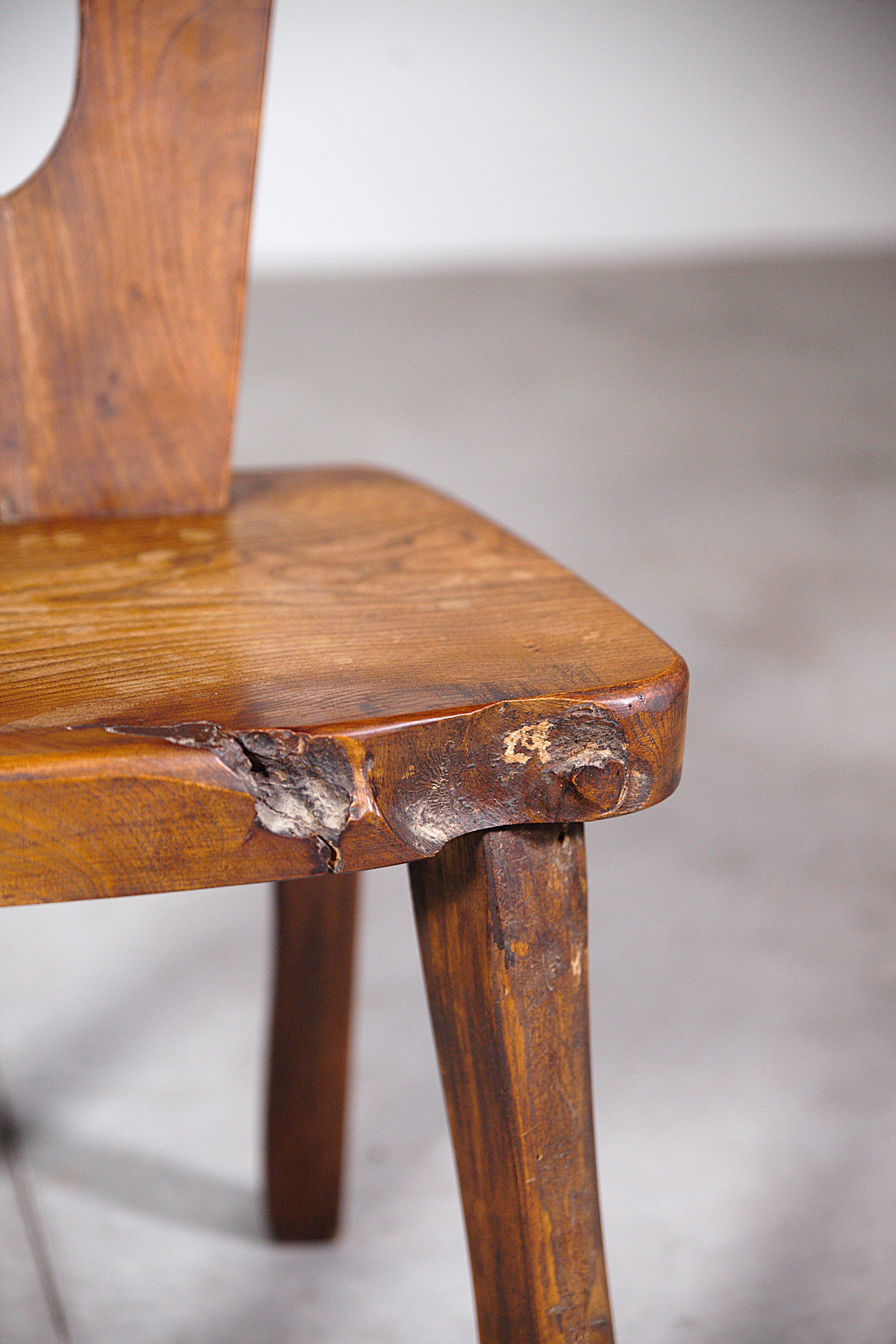 A Set of 6 Mountain Dining Chairs by Aranjou France 1970's For Sale 13