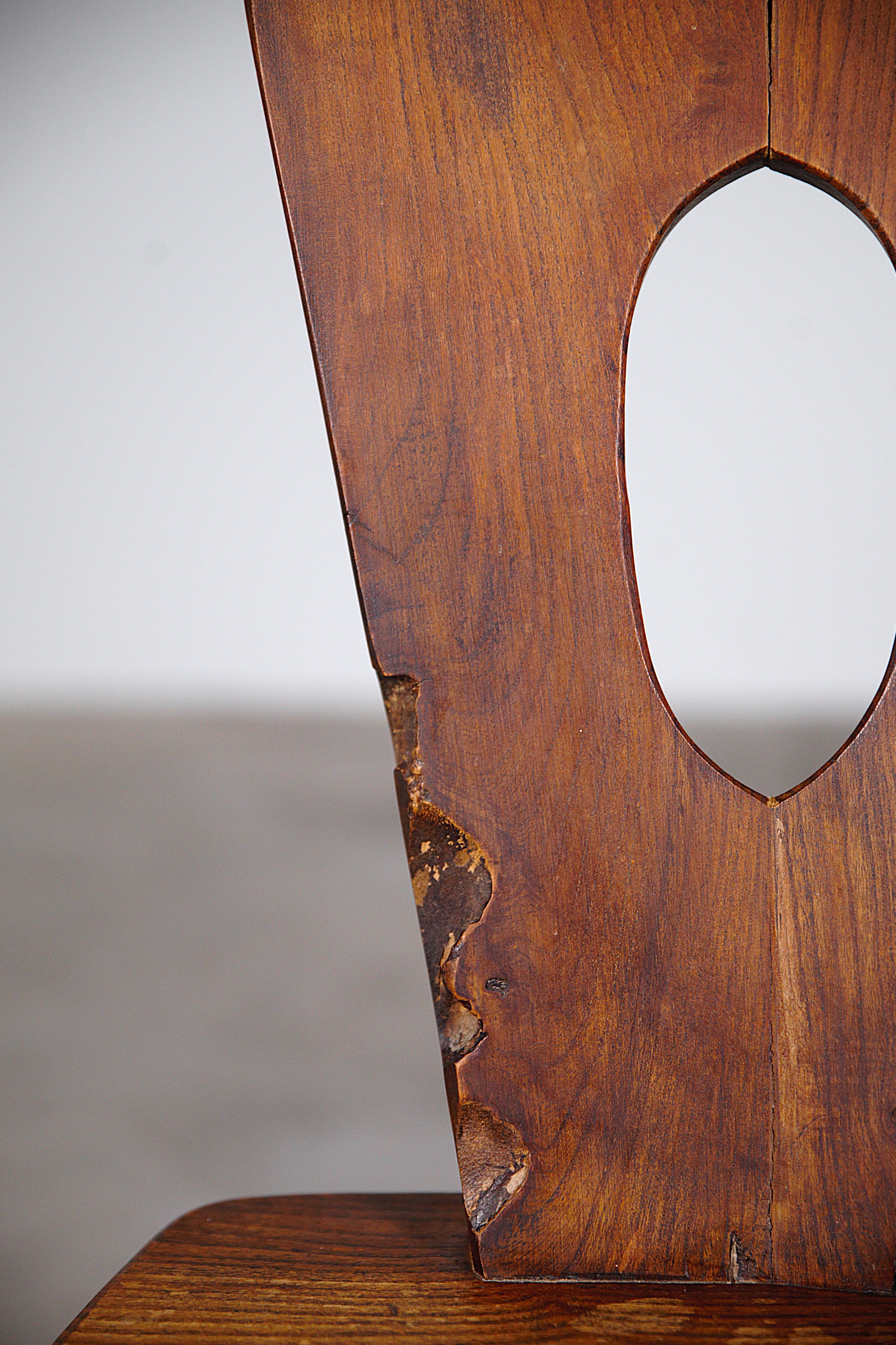 A Set of 6 Mountain Dining Chairs by Aranjou France 1970's For Sale 14