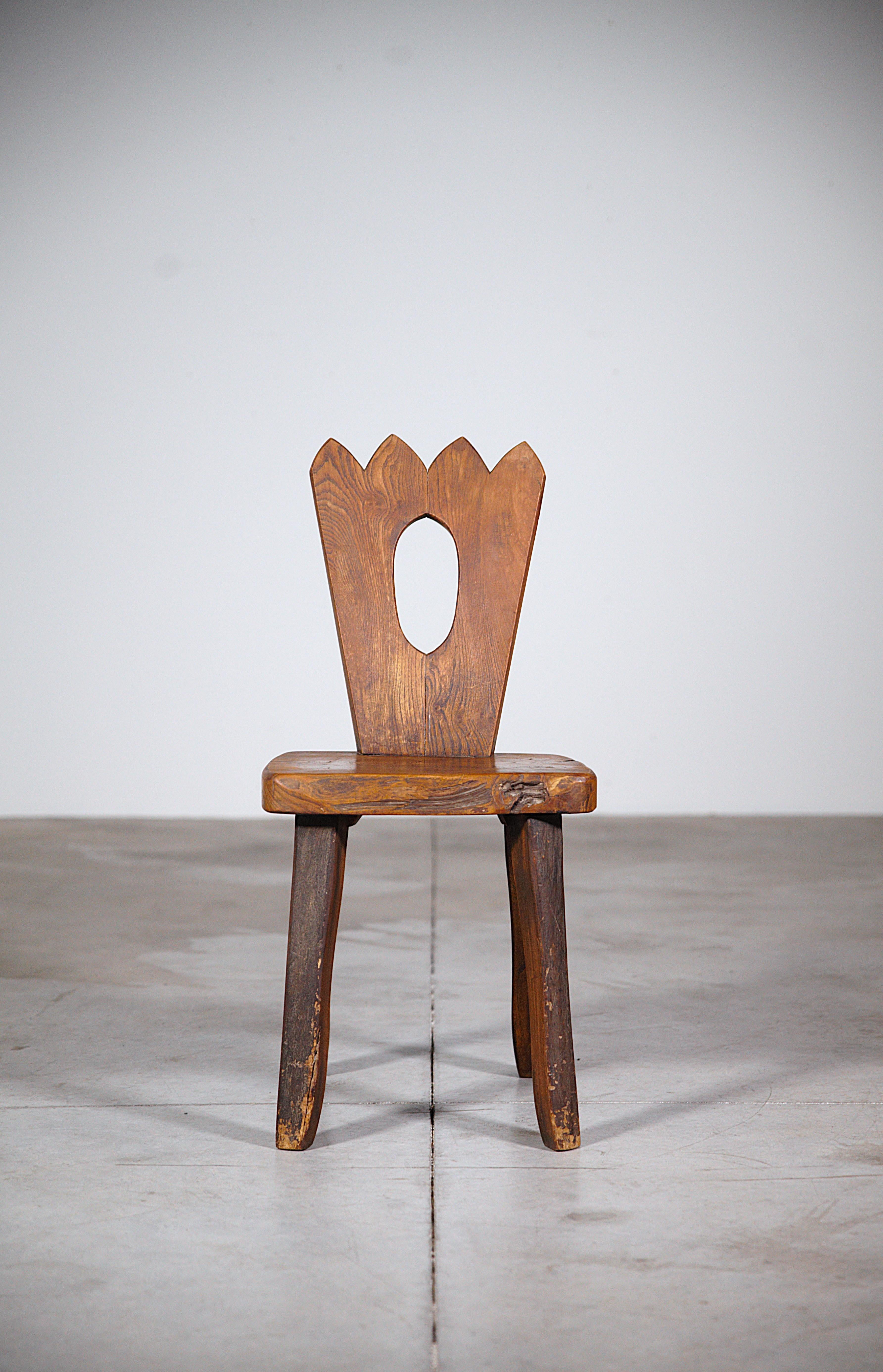 A Set of 6 Mountain Dining Chairs by Aranjou France 1970's For Sale 2