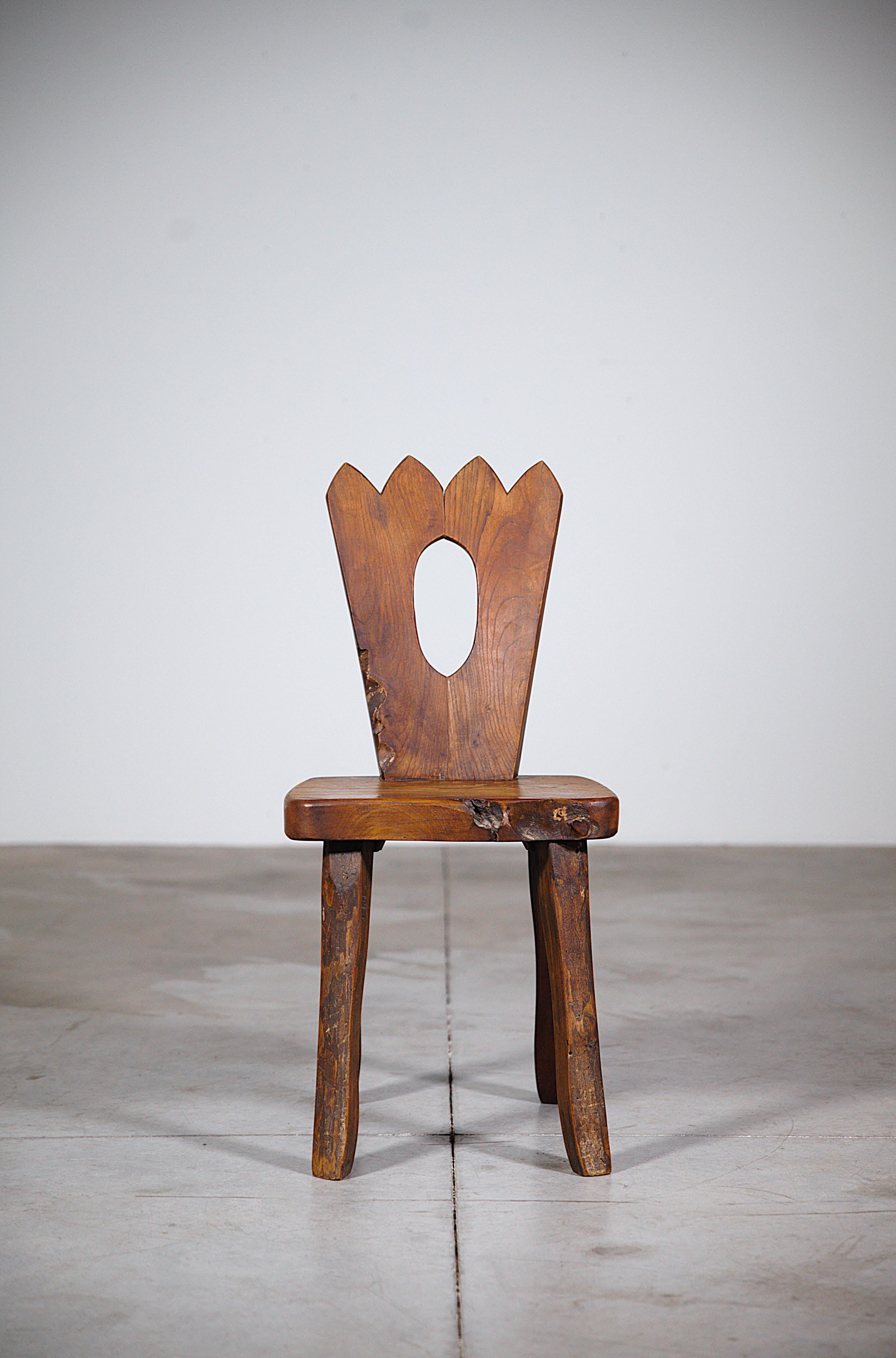 A Set of 6 Mountain Dining Chairs by Aranjou France 1970's For Sale 3