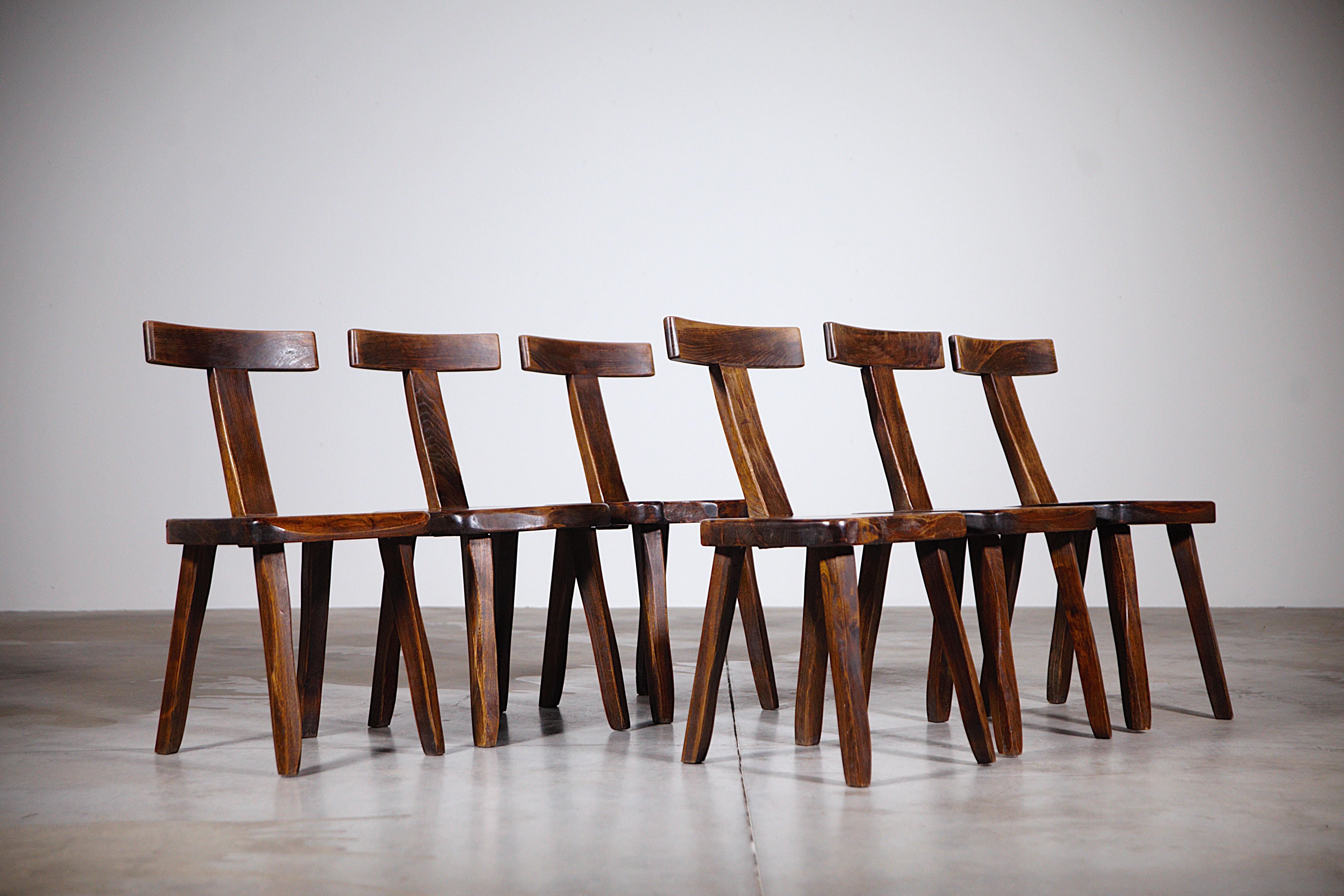 A Set of 6 Mountain Dining 