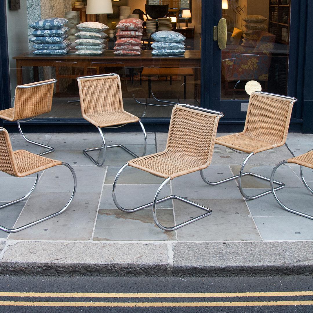 A set of 6 MR10 chairs, Mies van der Rohe For Sale 4