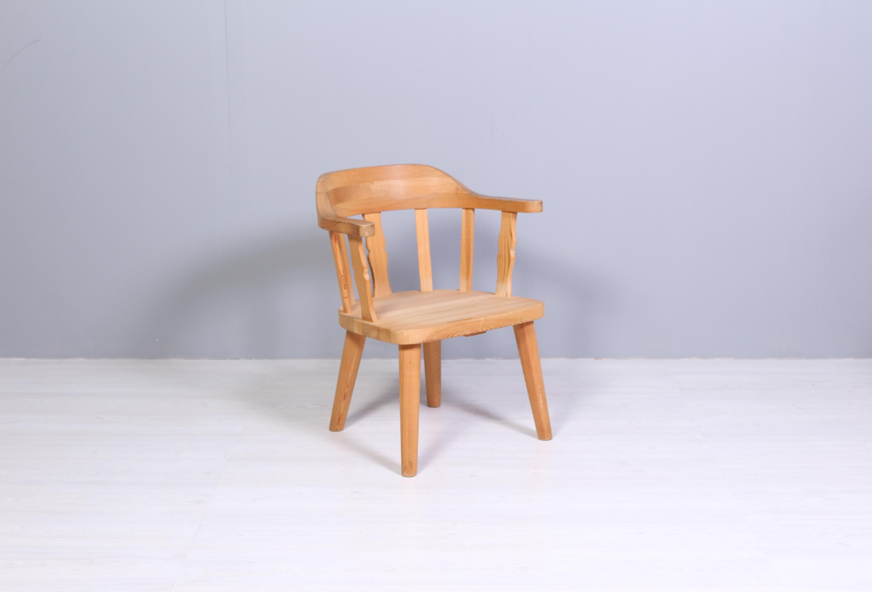 Set of 6 Norwegian Solid Pine Chairs by Krogenäs, 1960s 6