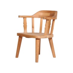 Set of 6 Norwegian Solid Pine Chairs by Krogenäs, 1960s
