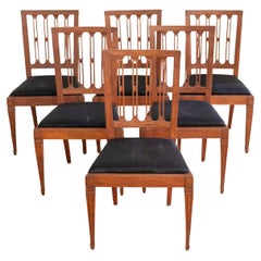 A set of 6 period Gustavian Scandinavian Chairs