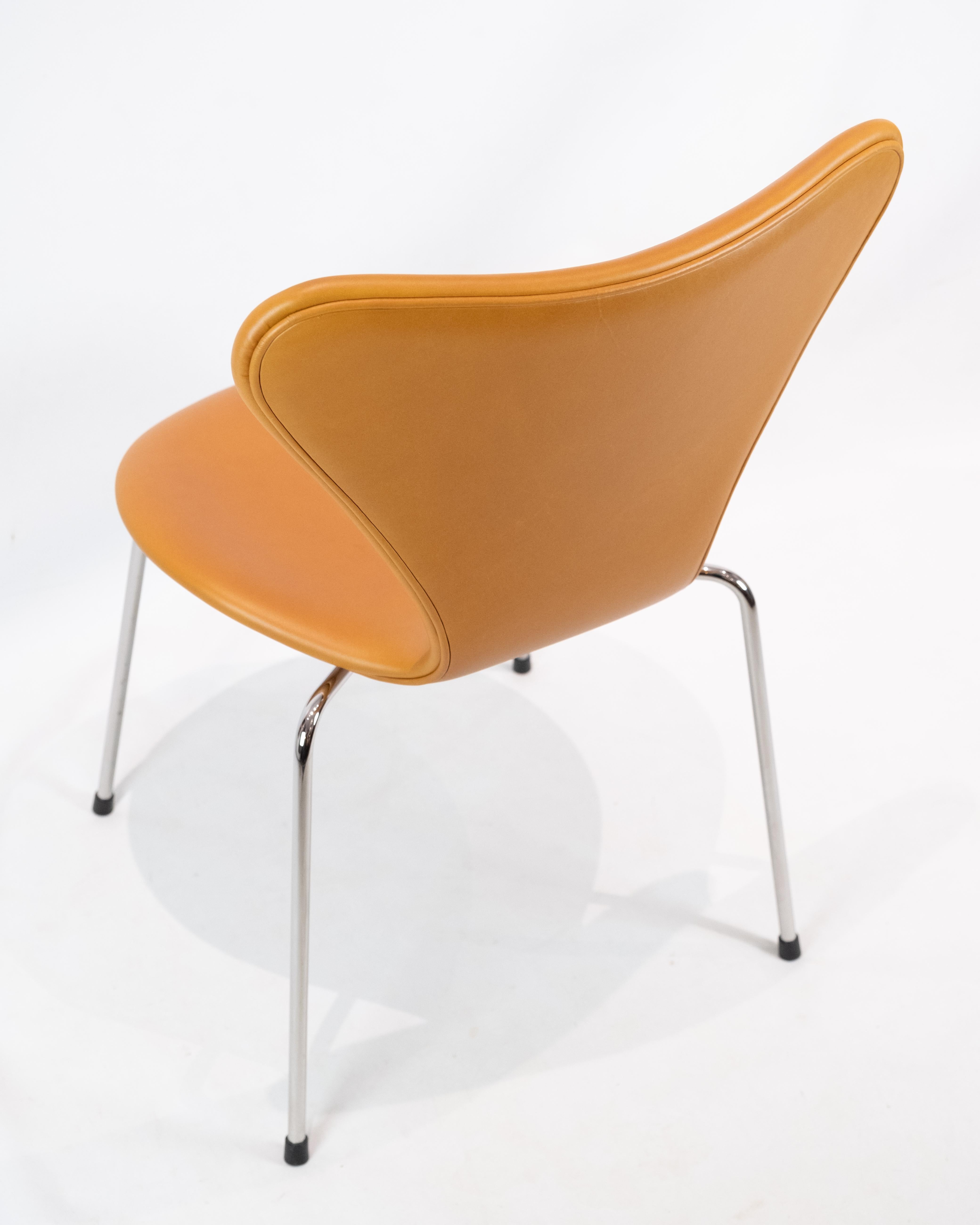 Set of 6 Seven Chairs, Model 3107, Designed by Arne Jacobsen 1