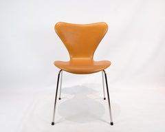 Satz von 6 sieben Stühlen, Modell 3107, entworfen von Arne Jacobsen