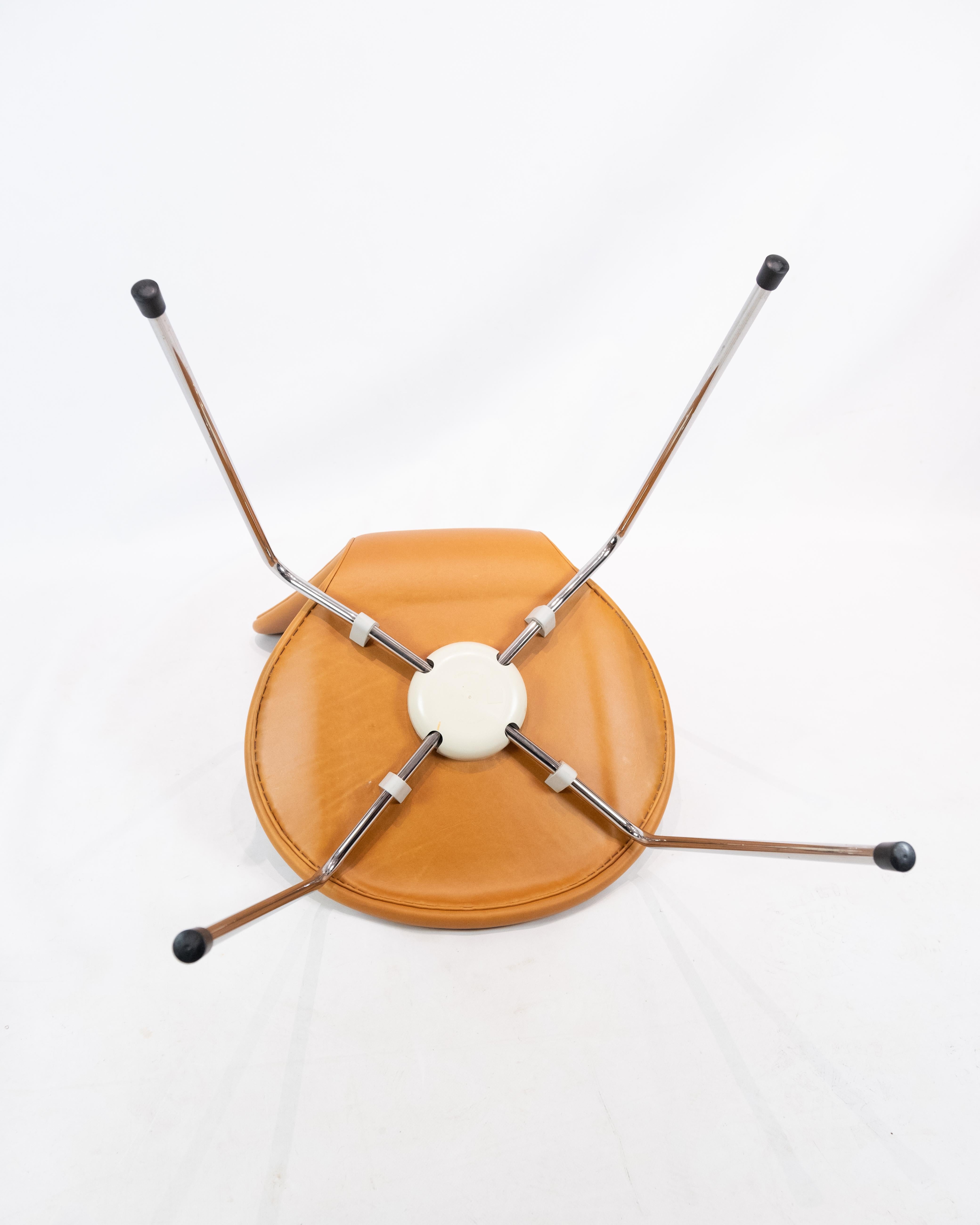 Satz von 6 sieben Stühlen, Modell 3107, entworfen von Arne Jacobsen im Zustand „Gut“ im Angebot in Lejre, DK