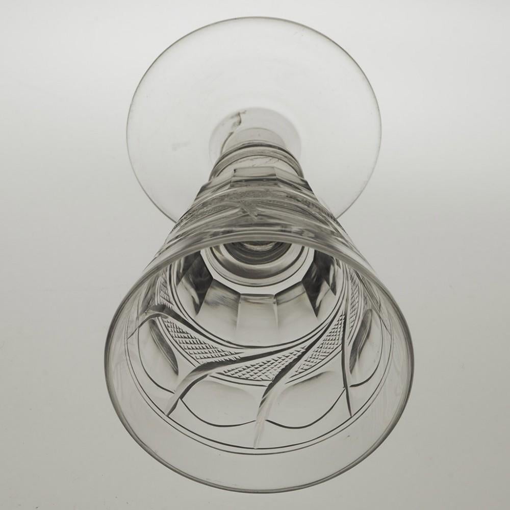 Set von 6 sehr feinen englischen Dramgläsern aus geschliffenem Glas, um 1880 im Zustand „Gut“ im Angebot in Tunbridge Wells, GB