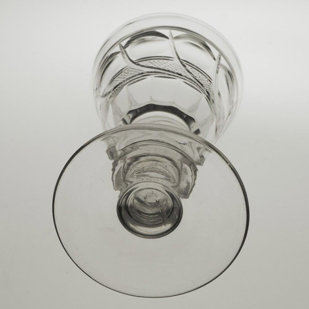 XIXe siècle Ensemble de 6 verres à liqueur très fins en verre taillé anglais, vers 1880 en vente