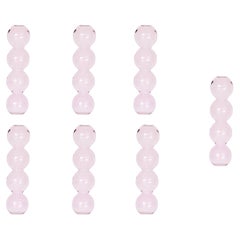 Set of 7 Pink Bubble Vases by Valeria Vasi