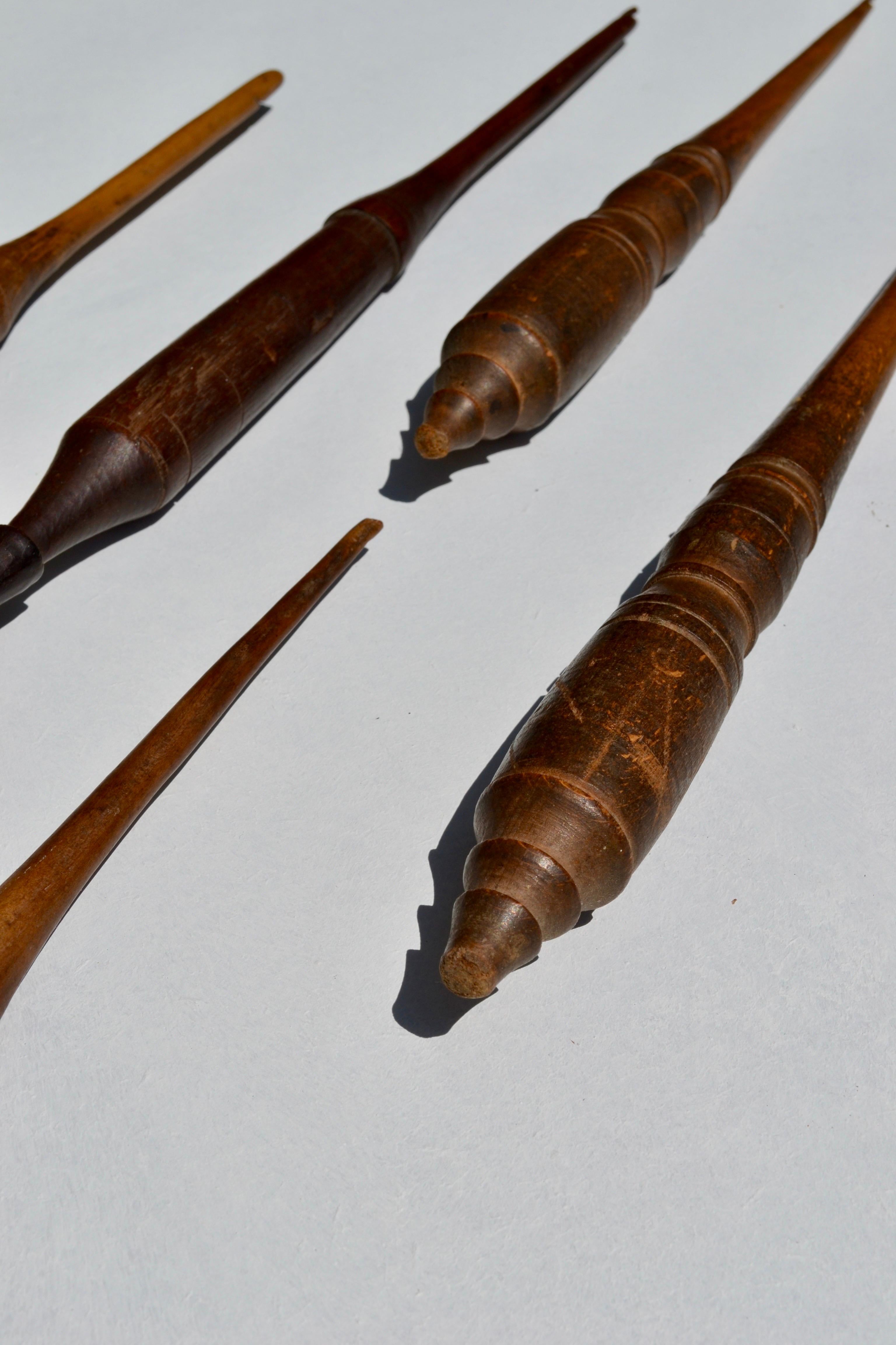 A Set of 8 Antique French Spindle Distaffs, 19th Century en vente 2