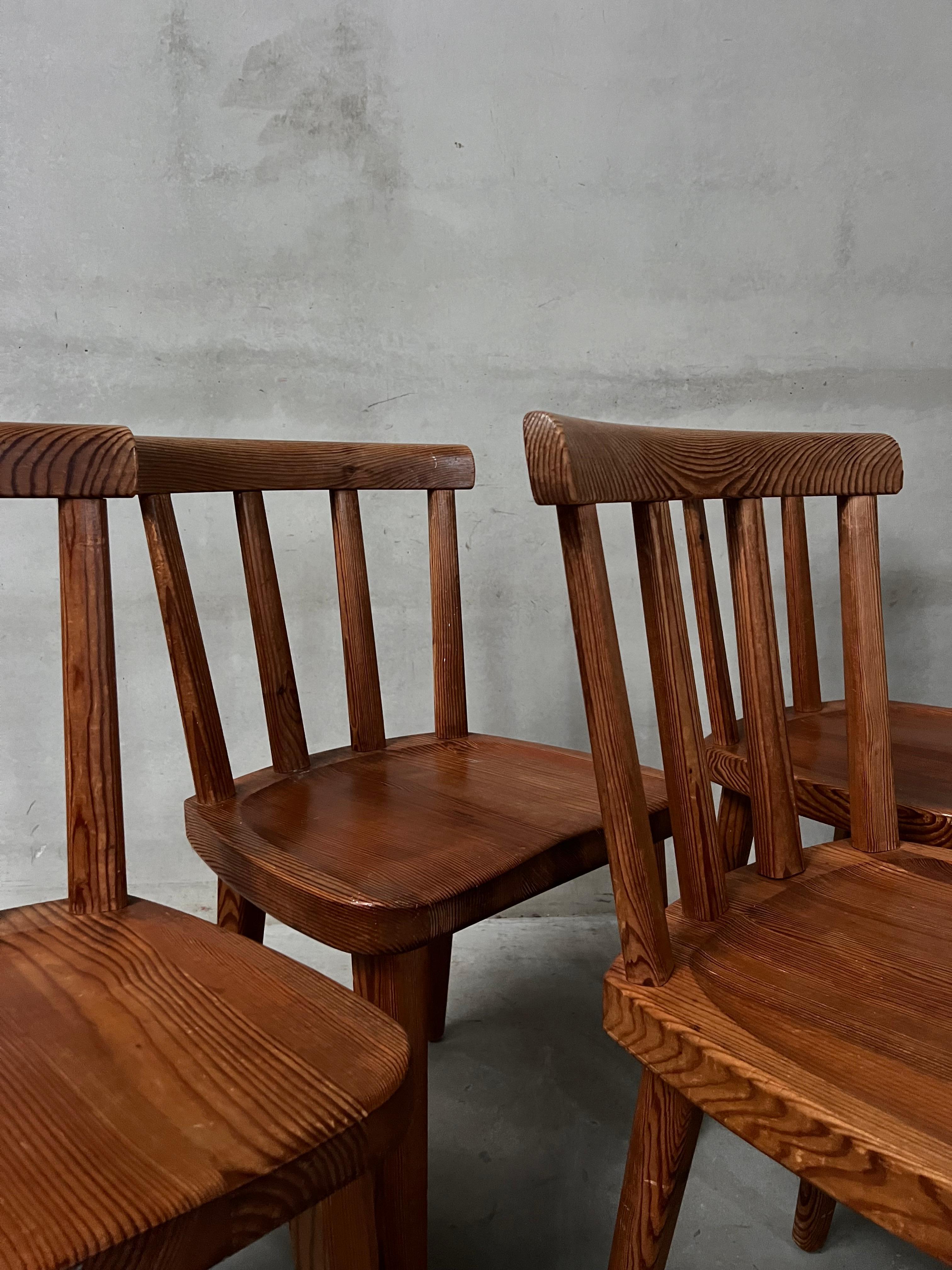 Tacheté Ensemble de 8 chaises Axel Einar Hjorth Utö en vente