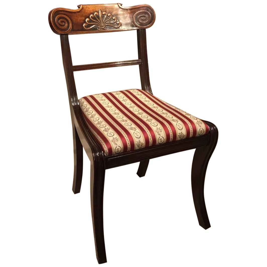 A Set of 8 English Regency Mahogany Dining Chairs For Sale