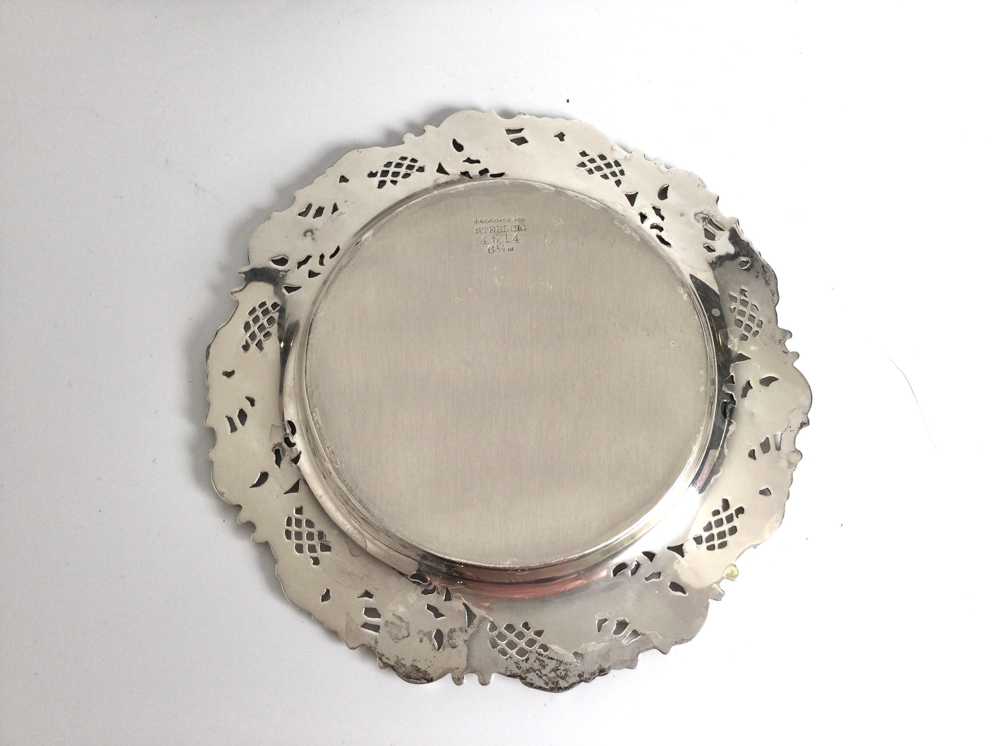 Set of 8 J. E. Caldwell Sterling Silver Bread or Cake Plates For Sale 1
