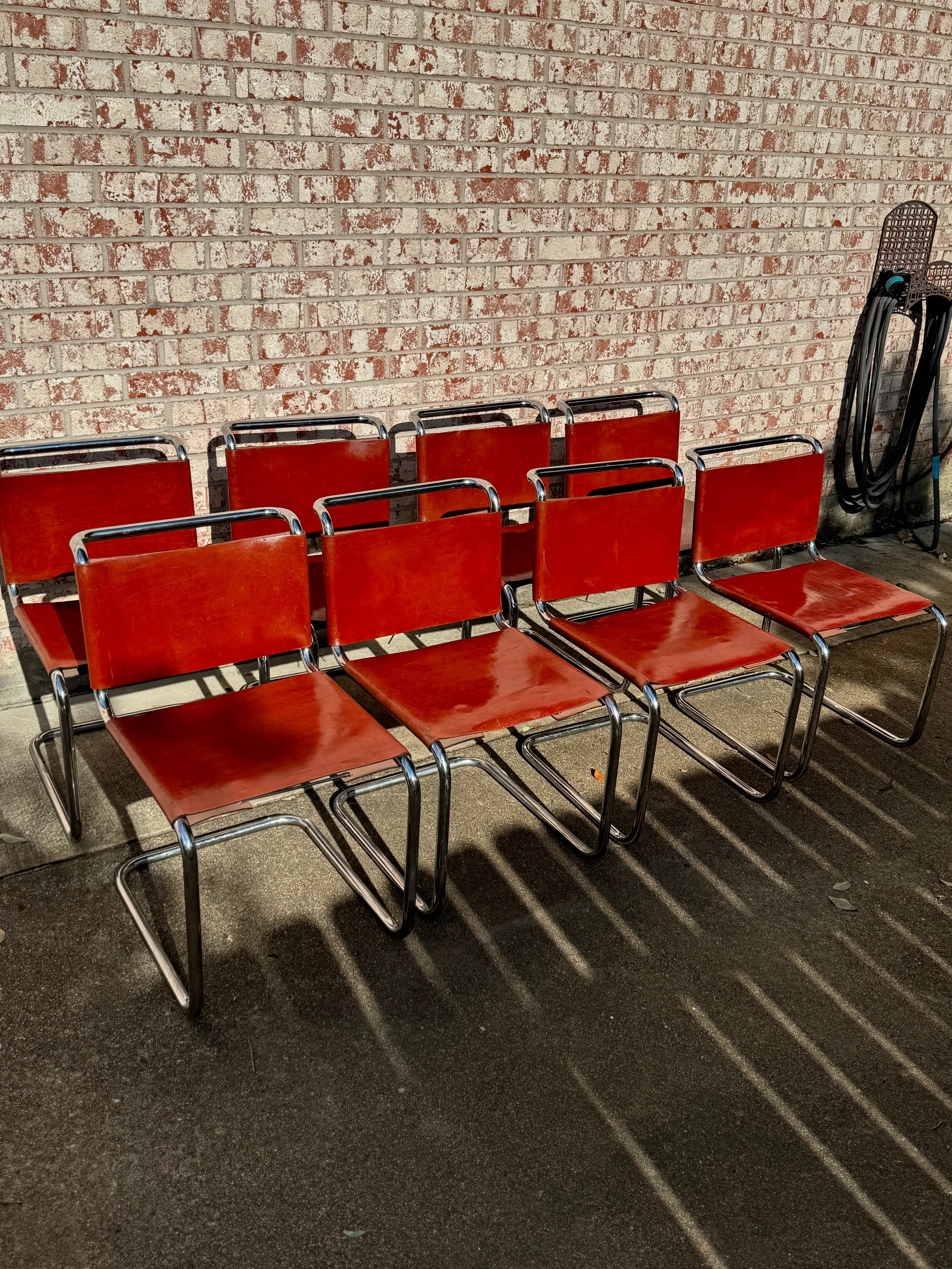 Un ensemble de 8 chaises originales Spoleto b33 pour Knoll, vers les années 1970 en vente 3