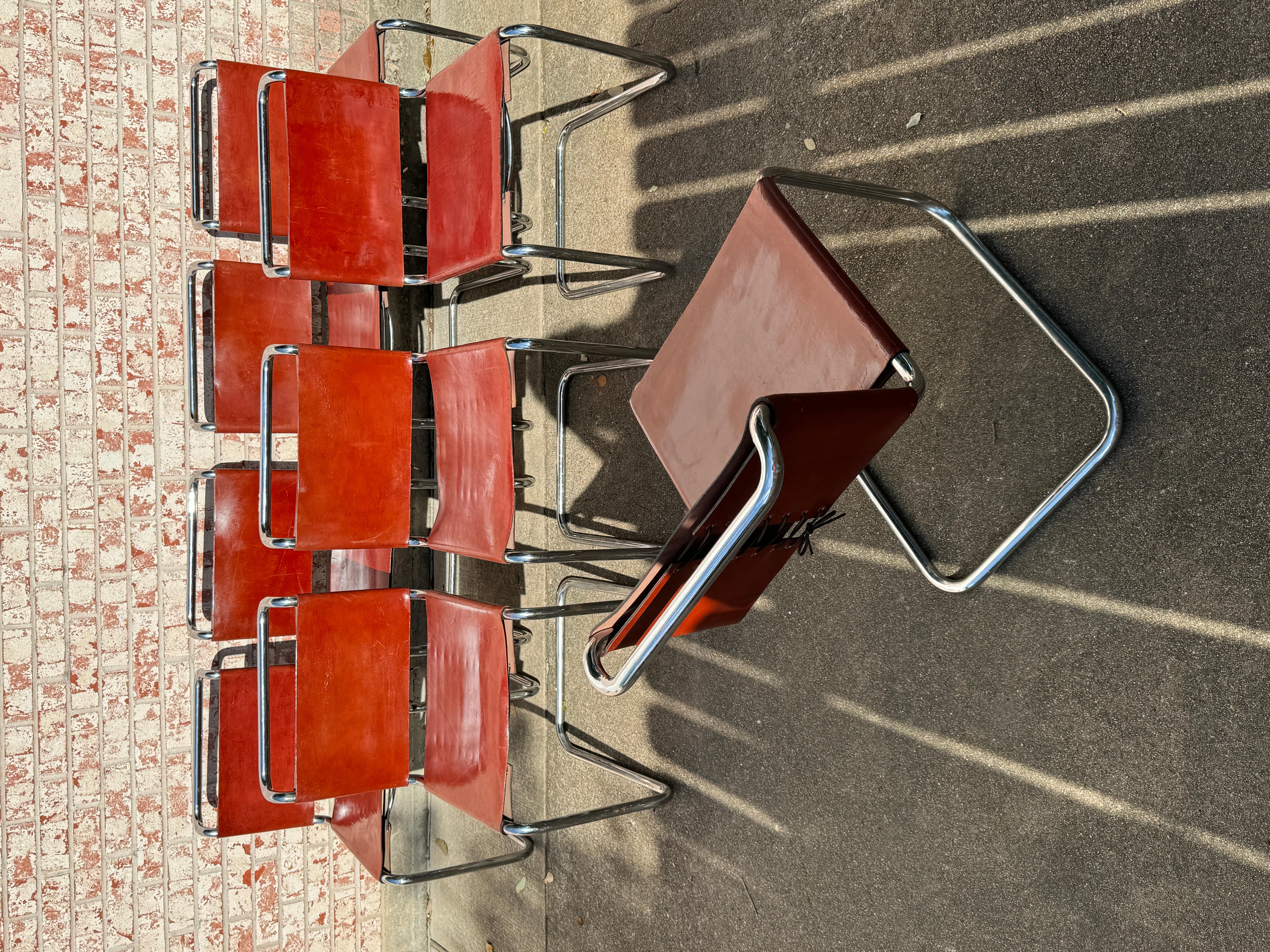 A set of 8 original Spoleto b33 chairs for Knoll, circa 1970s For Sale 5