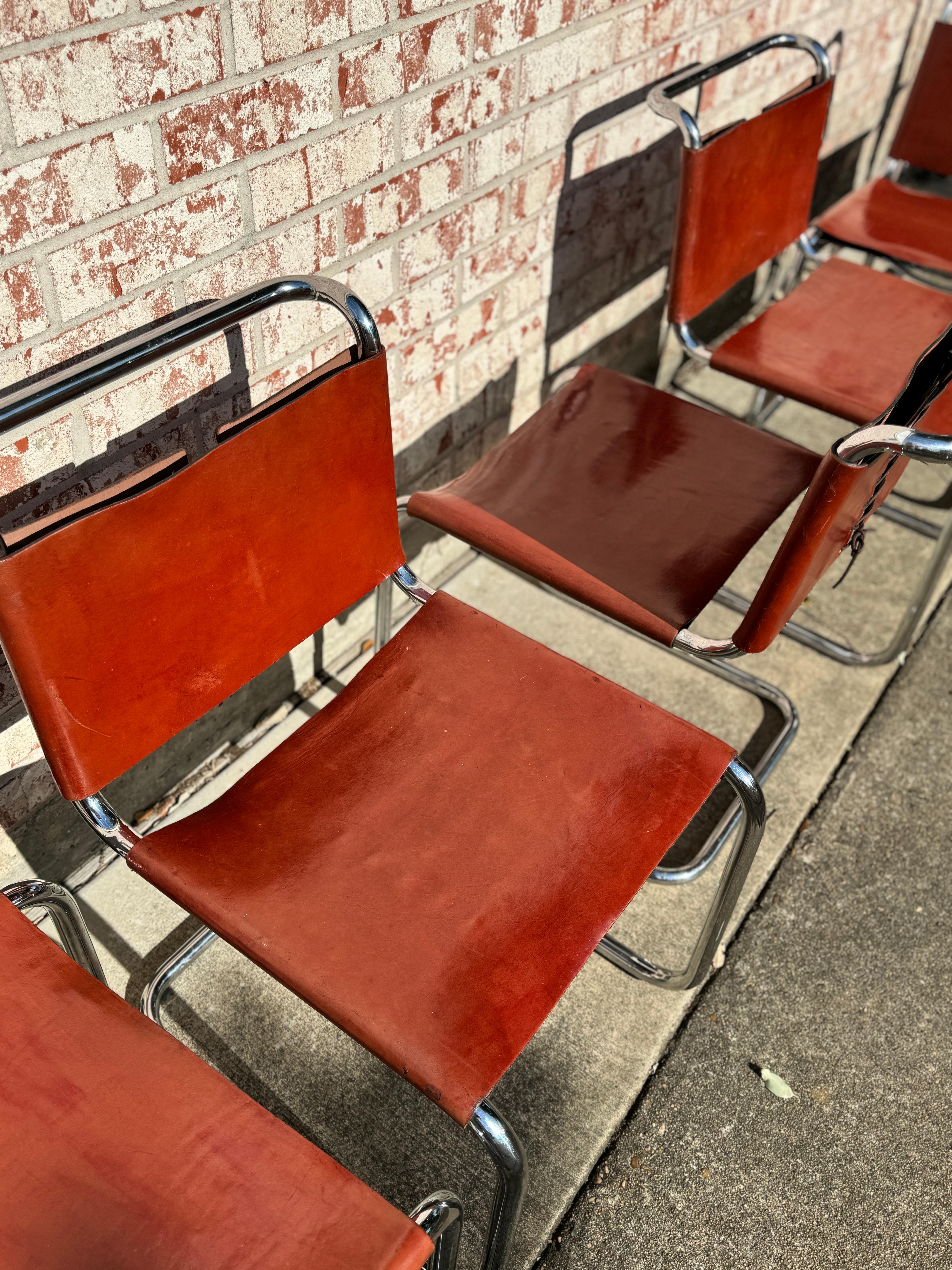 A set of 8 original Spoleto b33 chairs for Knoll, circa 1970s For Sale 7