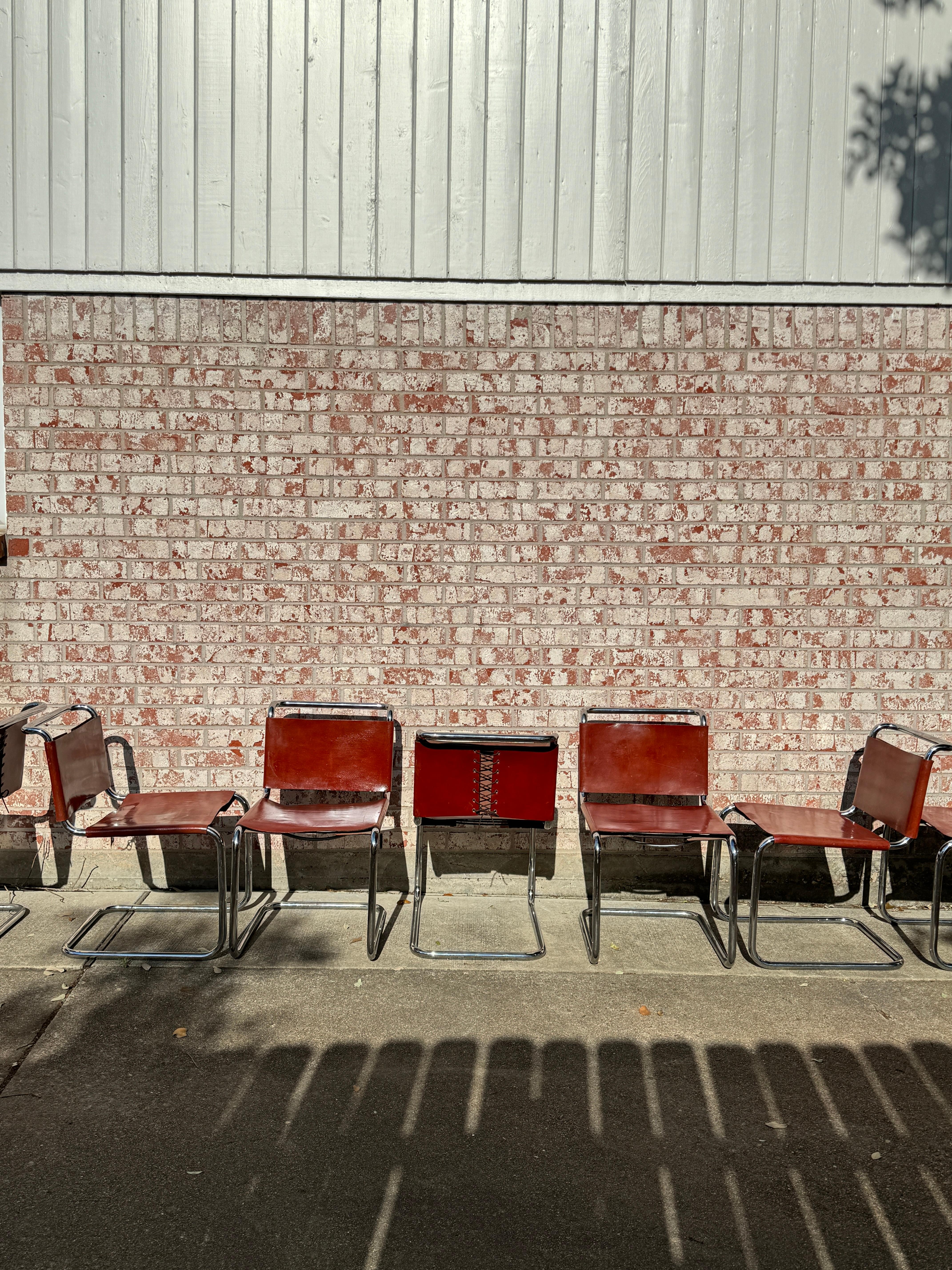 Un ensemble de 8 chaises originales Spoleto b33 pour Knoll, vers les années 1970 en vente 12