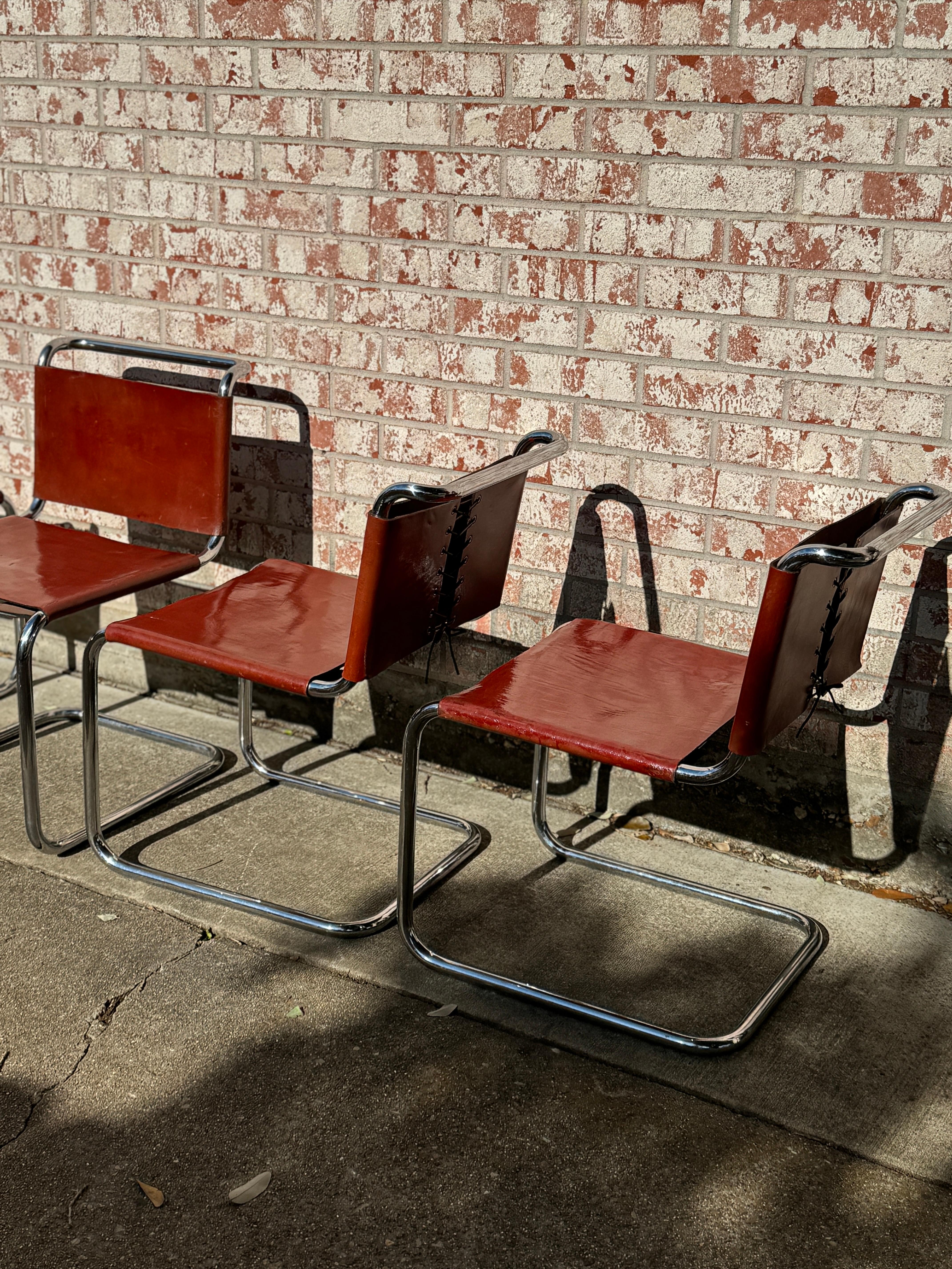 A set of 8 original Spoleto b33 chairs for Knoll, circa 1970s For Sale 13