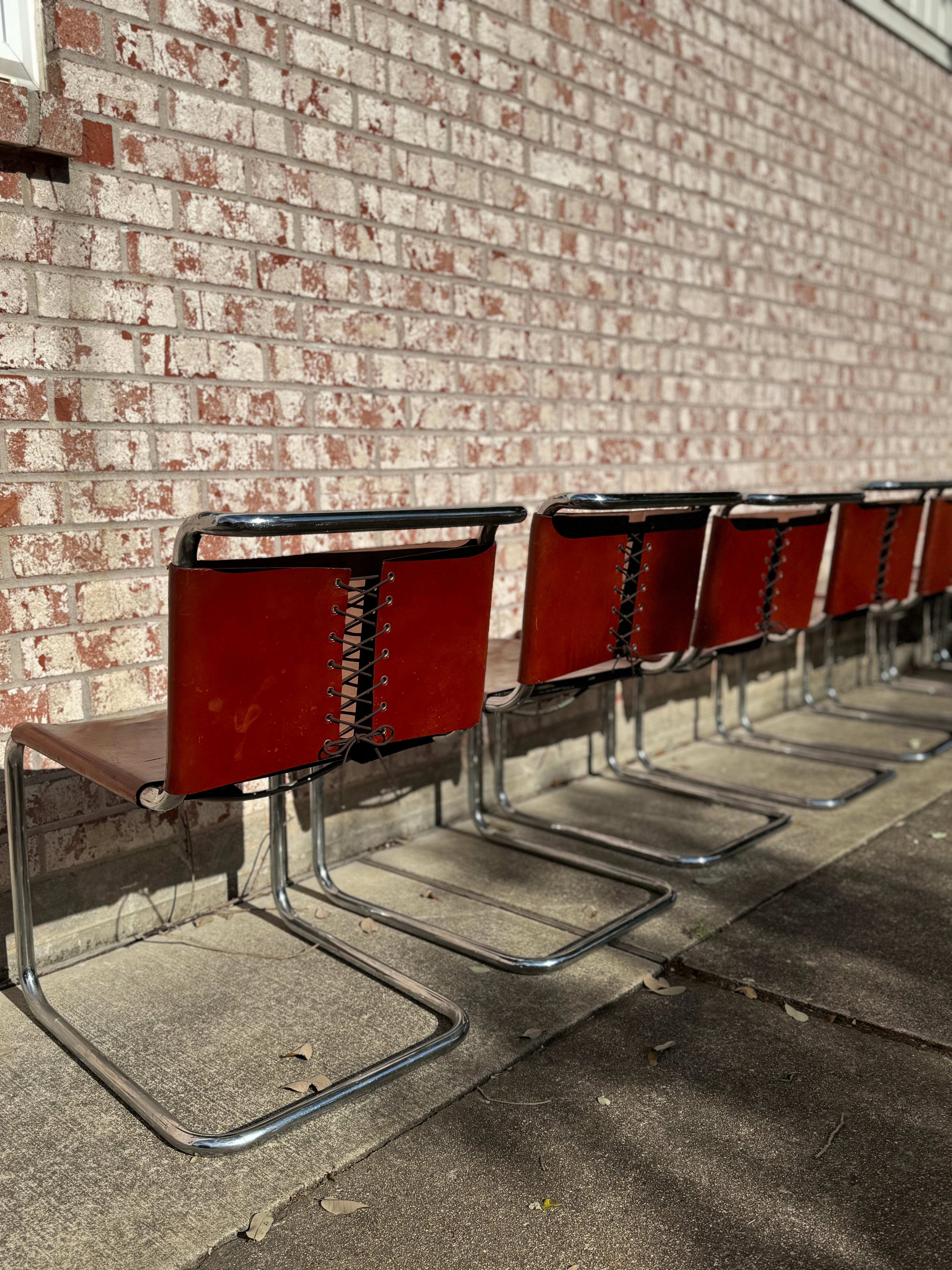 Un ensemble de 8 chaises originales Spoleto b33 pour Knoll, vers les années 1970 Bon état - En vente à Houston, TX