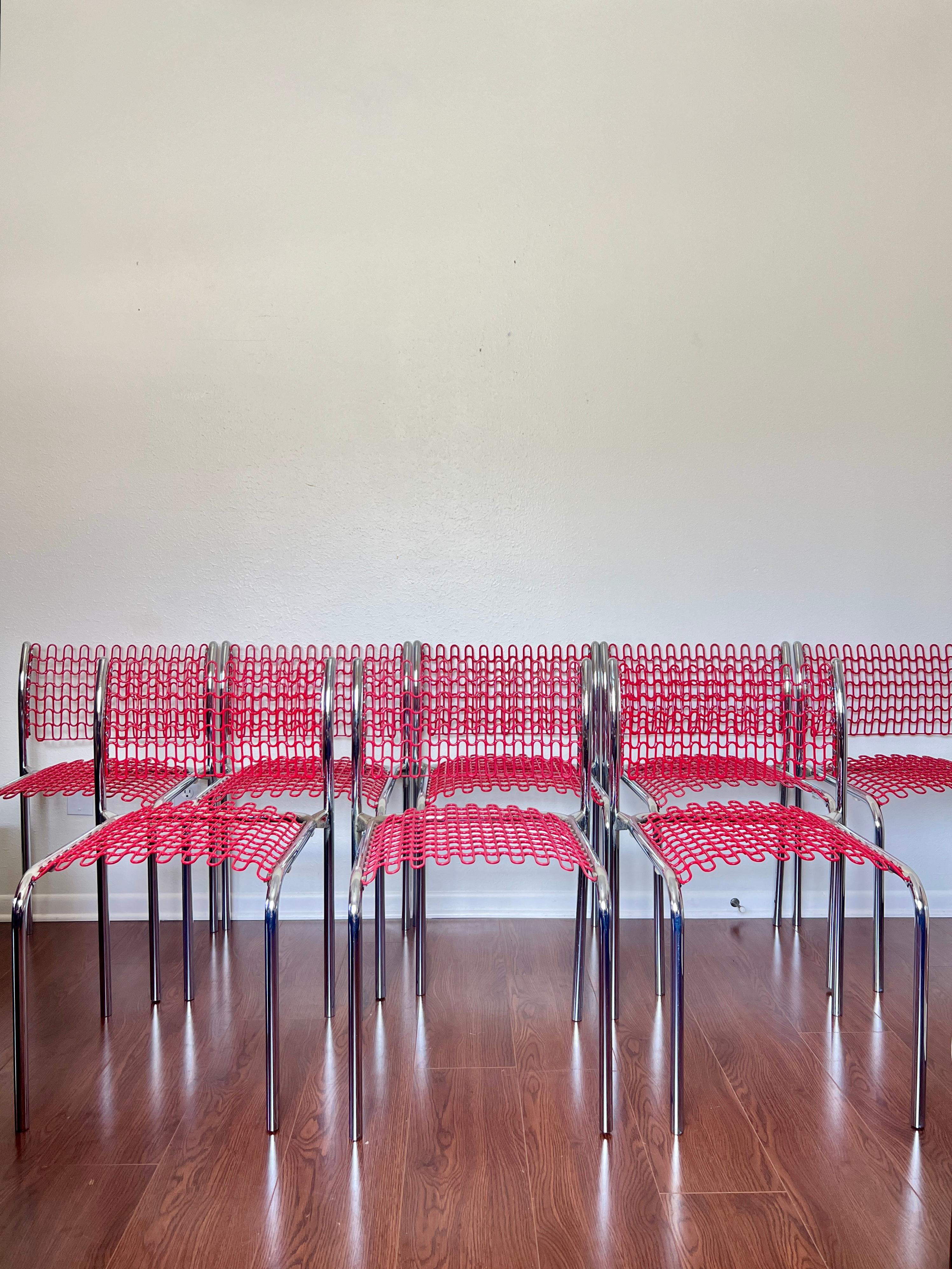A set of 4 sof-Tek stacking chairs by David Rowland for Thonet circa 1970s 3