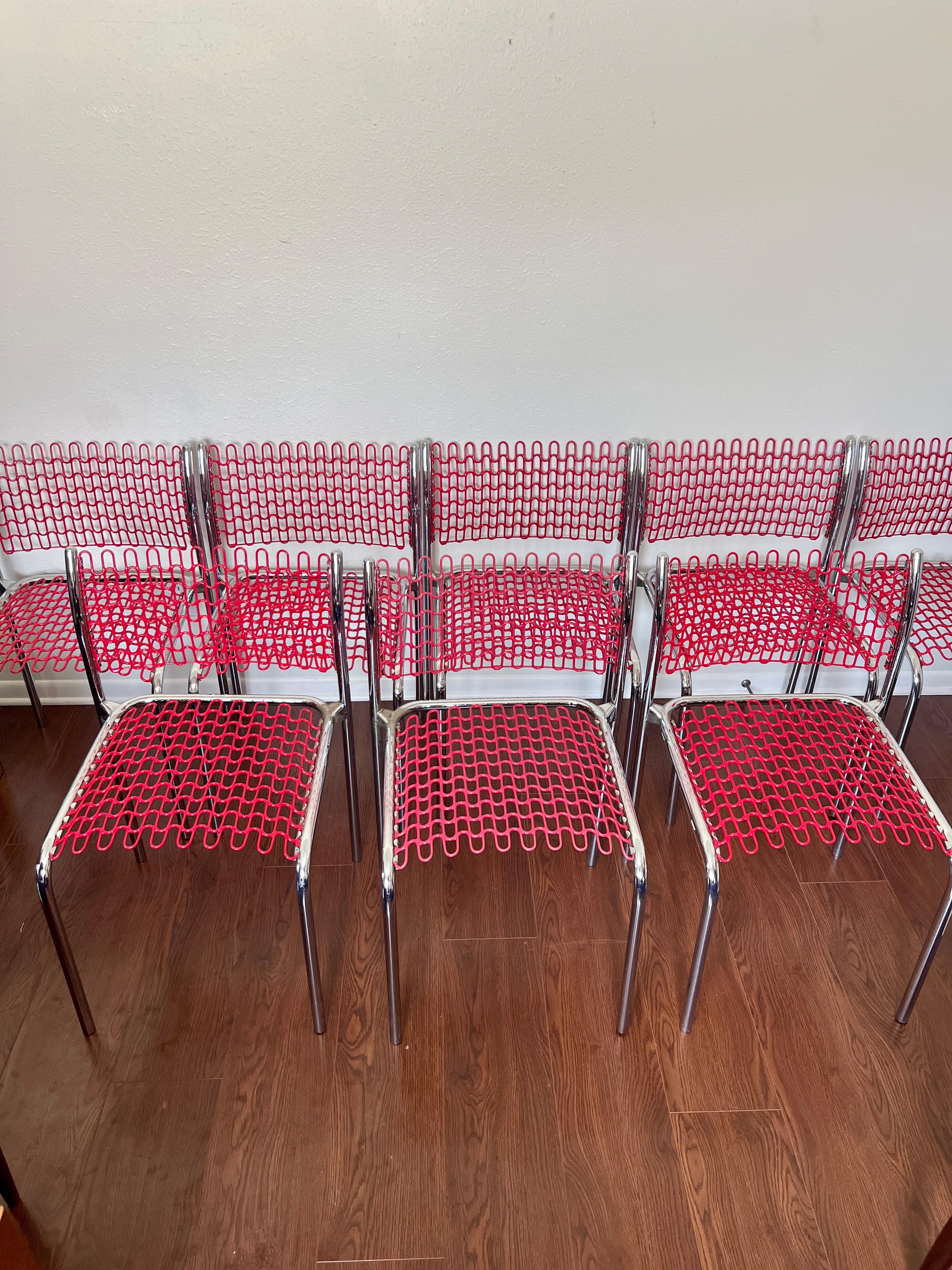 A set of 4 sof-Tek stacking chairs by David Rowland for Thonet circa 1970s 4