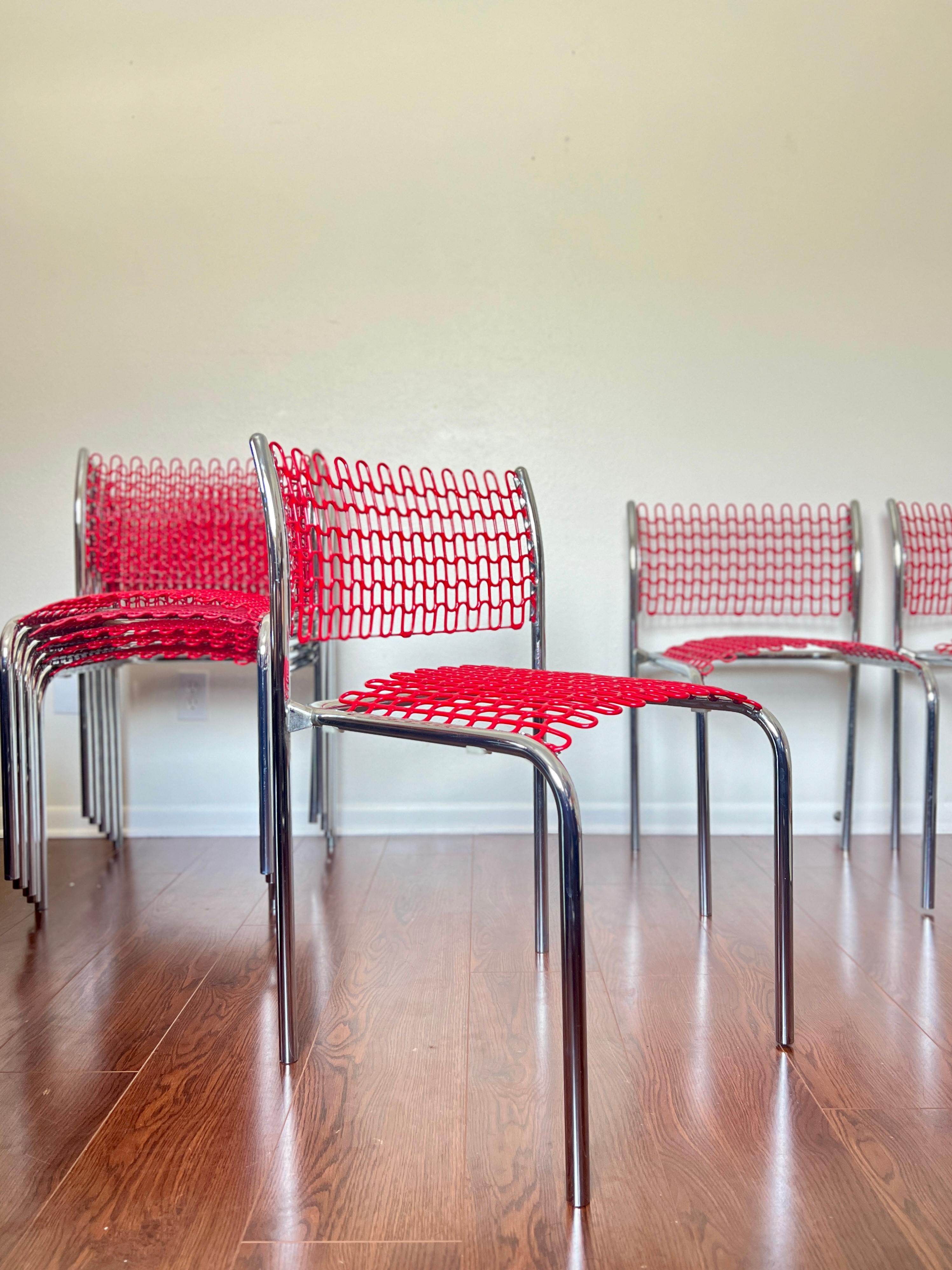 A set of 4 sof-Tek stacking chairs by David Rowland for Thonet circa 1970s In Good Condition For Sale In Houston, TX