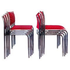A set of 4 sof-Tek stacking chairs by David Rowland for Thonet circa 1970s
