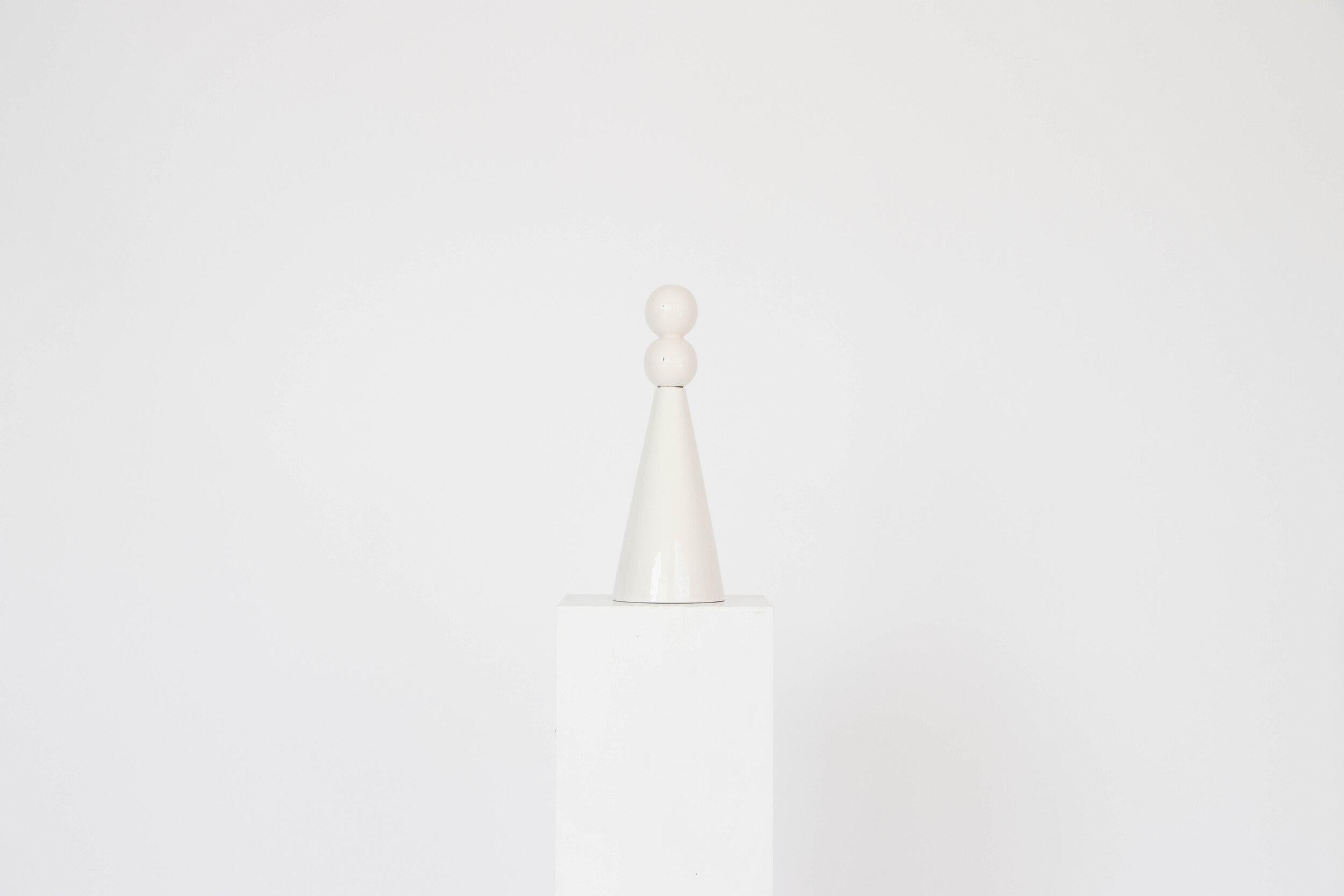 Modern Set of 8 White Glossy Kaori Vases by Valeria Vasi