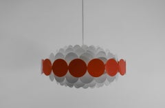 Set of a Hanging Lamp and a Wall Lamp by Doria Leuchten, 1960s Germany