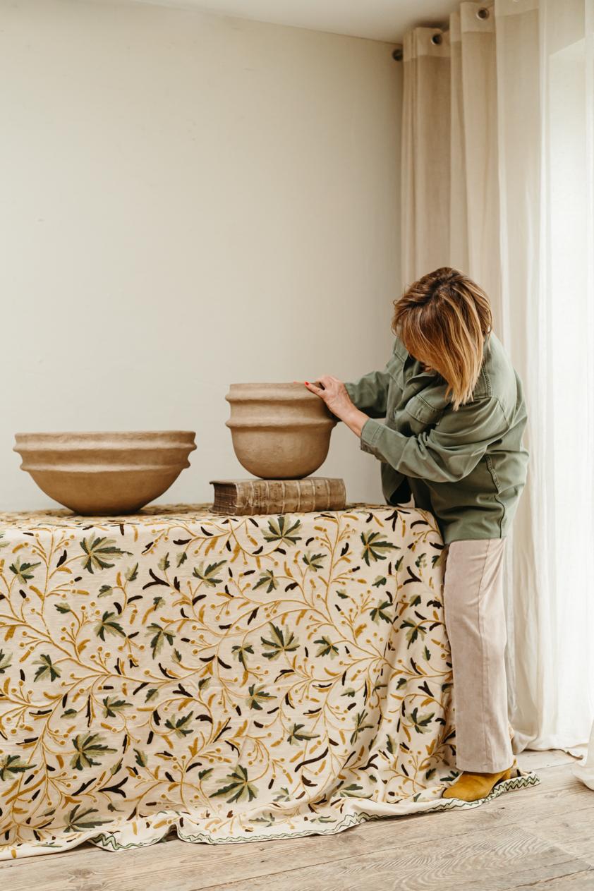 Set of a Papier Mâché Big and Small Bowl/Vase/Jardinière  For Sale 4