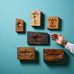 A Set Of Antique Carved Wooden Cartouche Moulds Ex. Tucker Collection